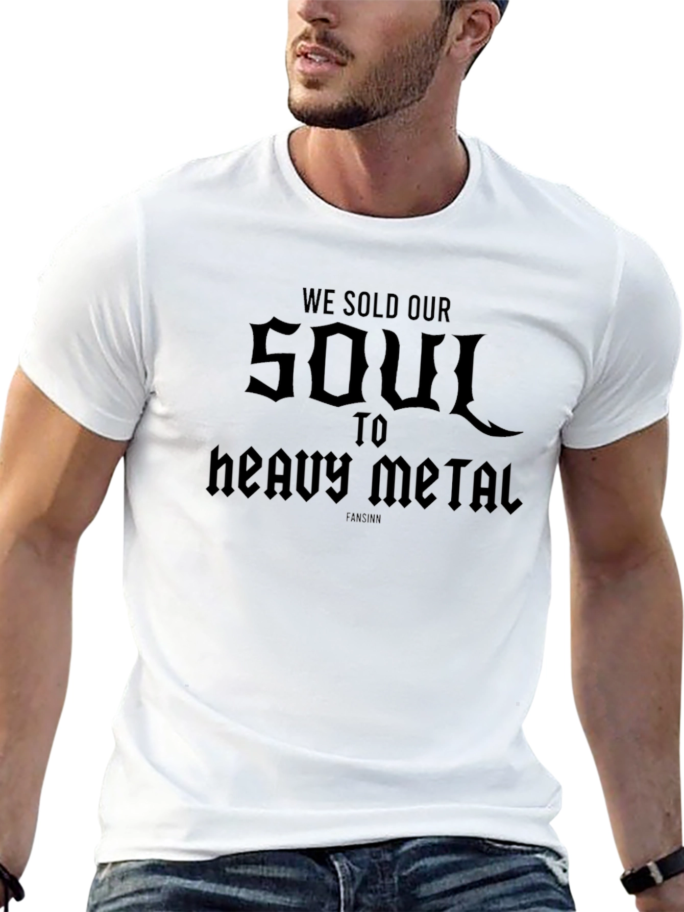 We Sold Our Soul to Heavy Metal Black T-Shirt