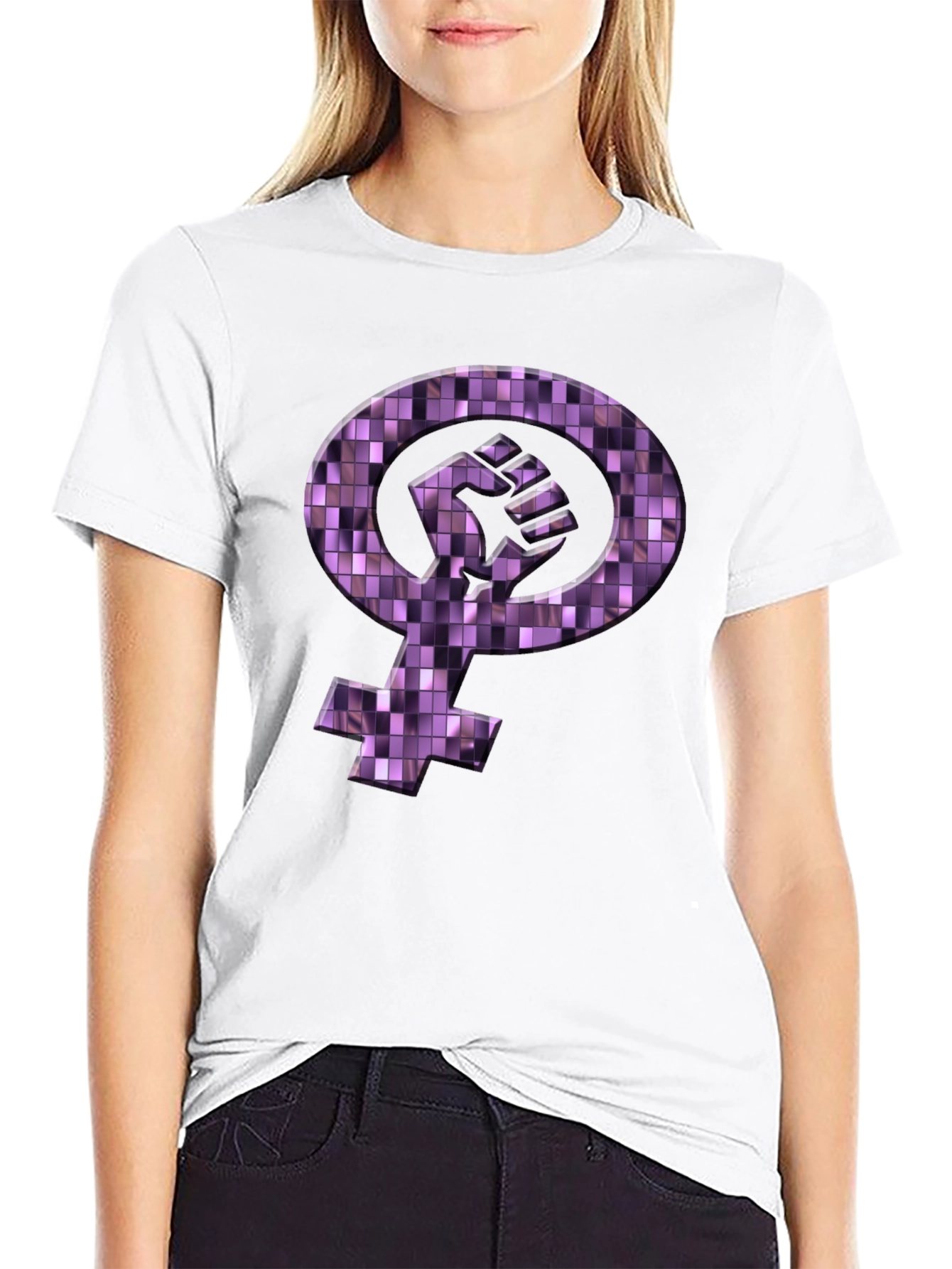 Feminist Fist Mosaic T-Shirt