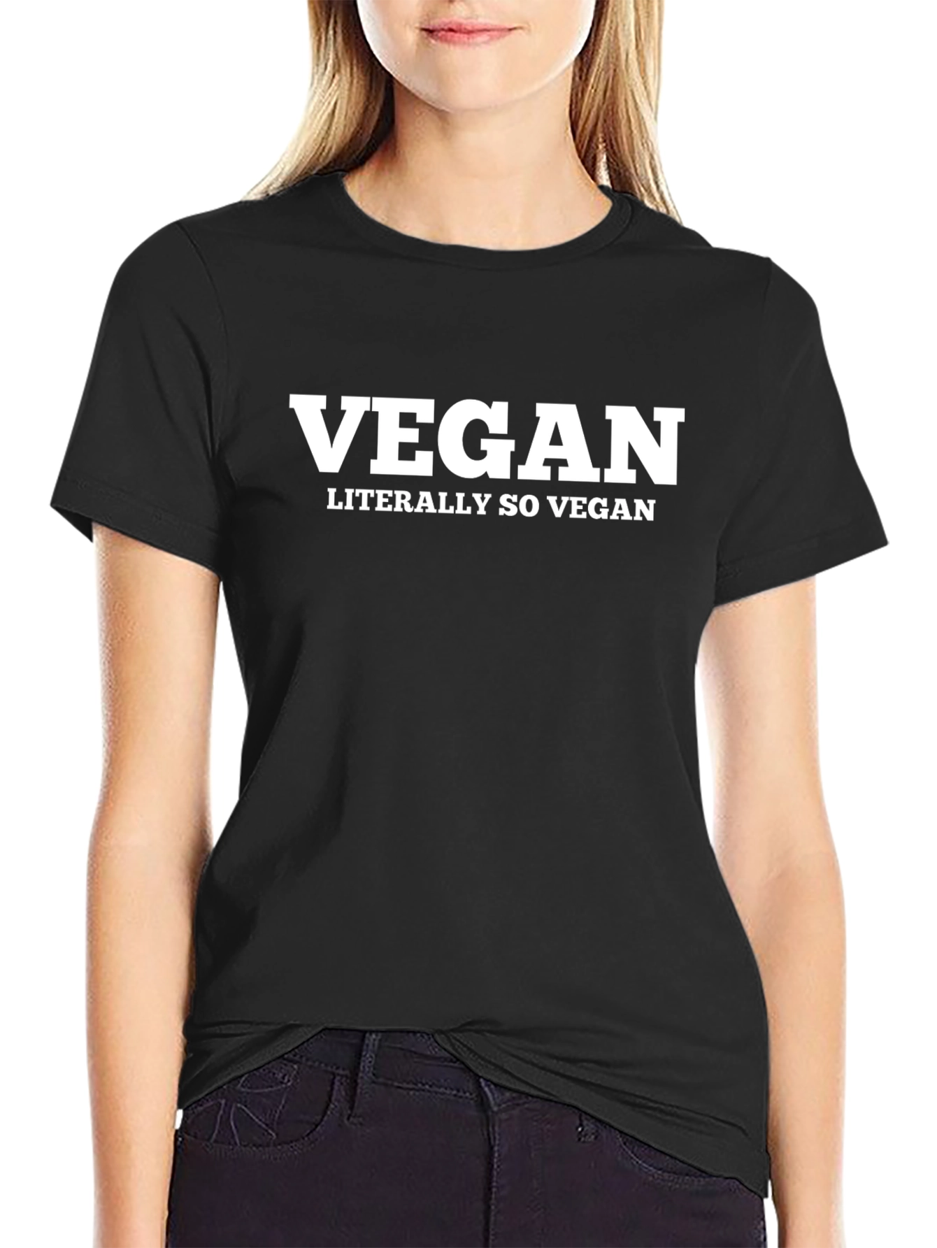 Vegan T-Shirt - Literally So Vegan Black Tee