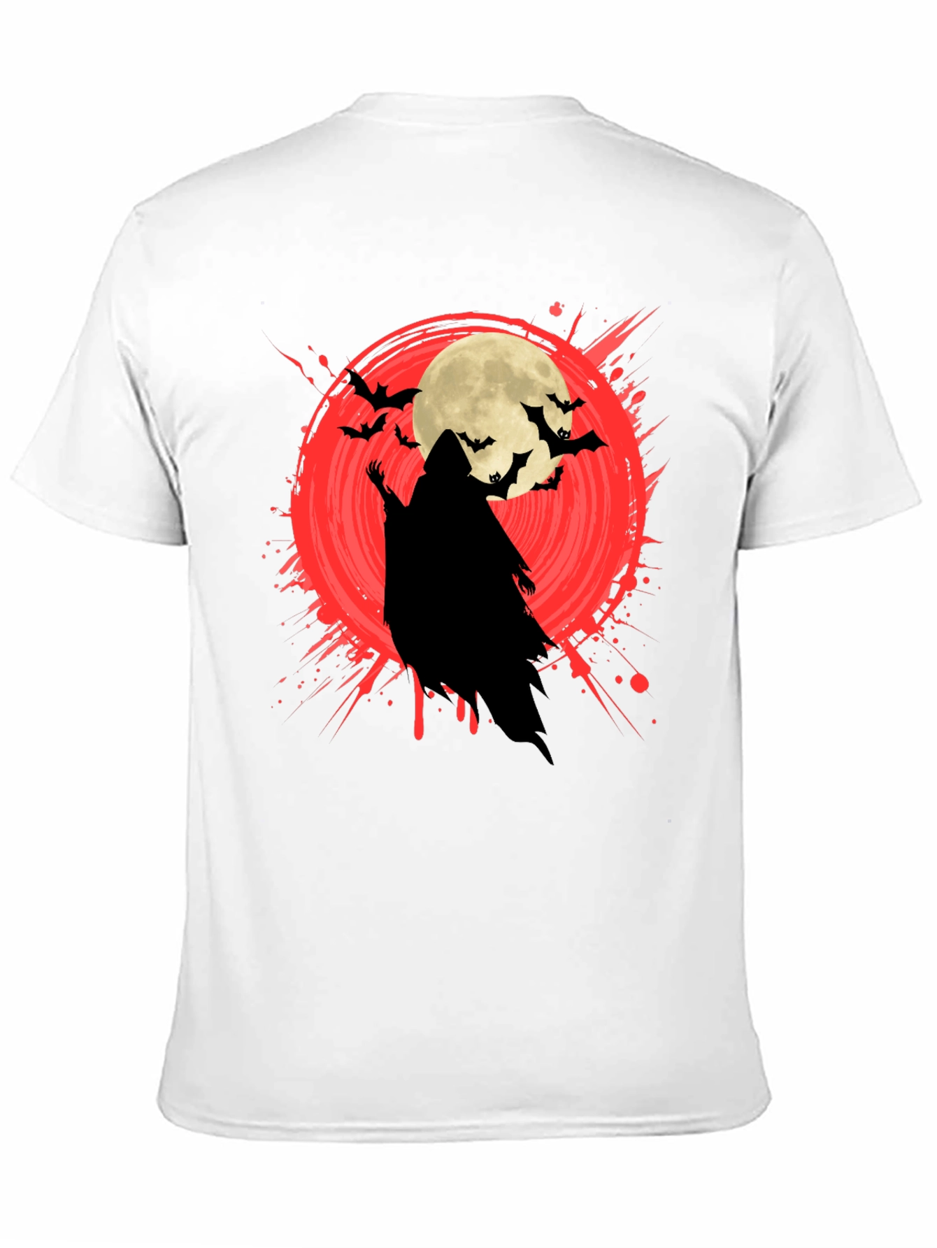 Halloween Grim Reaper Moon Bat T-Shirt