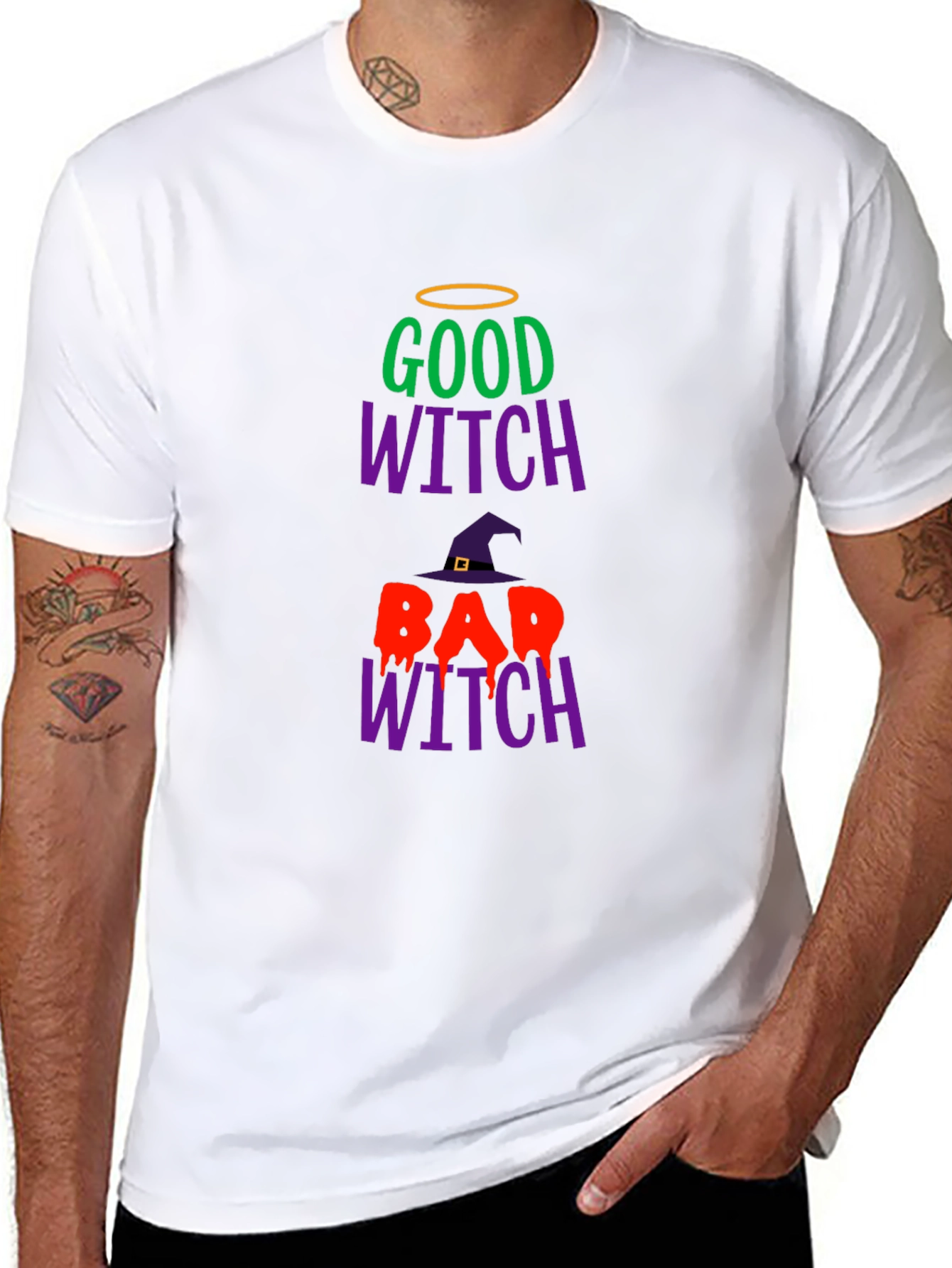 Good Witch Bad Witch Halloween T-Shirt