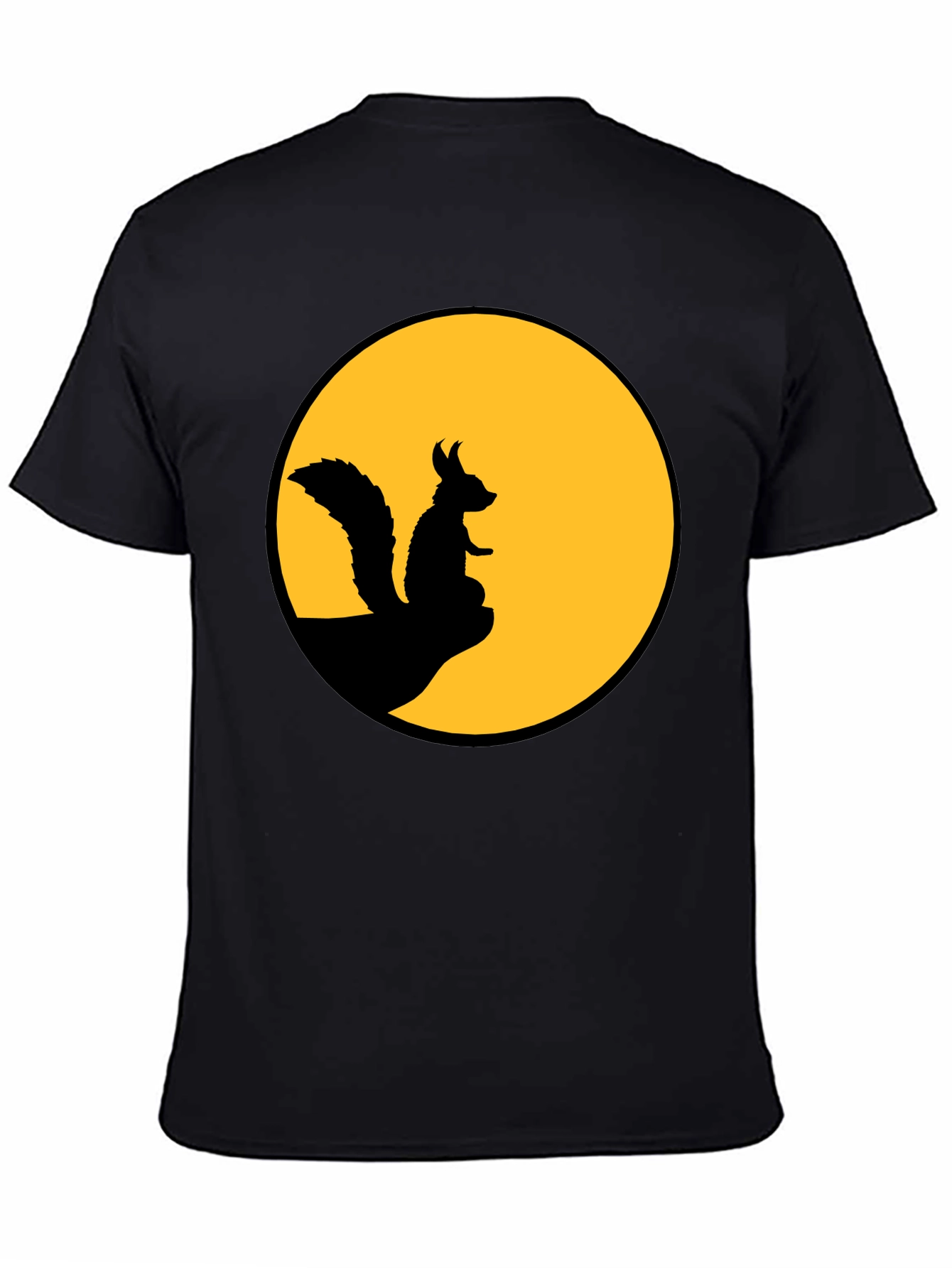 Squirrel Silhouette T-Shirt - Moon Graphic Tee