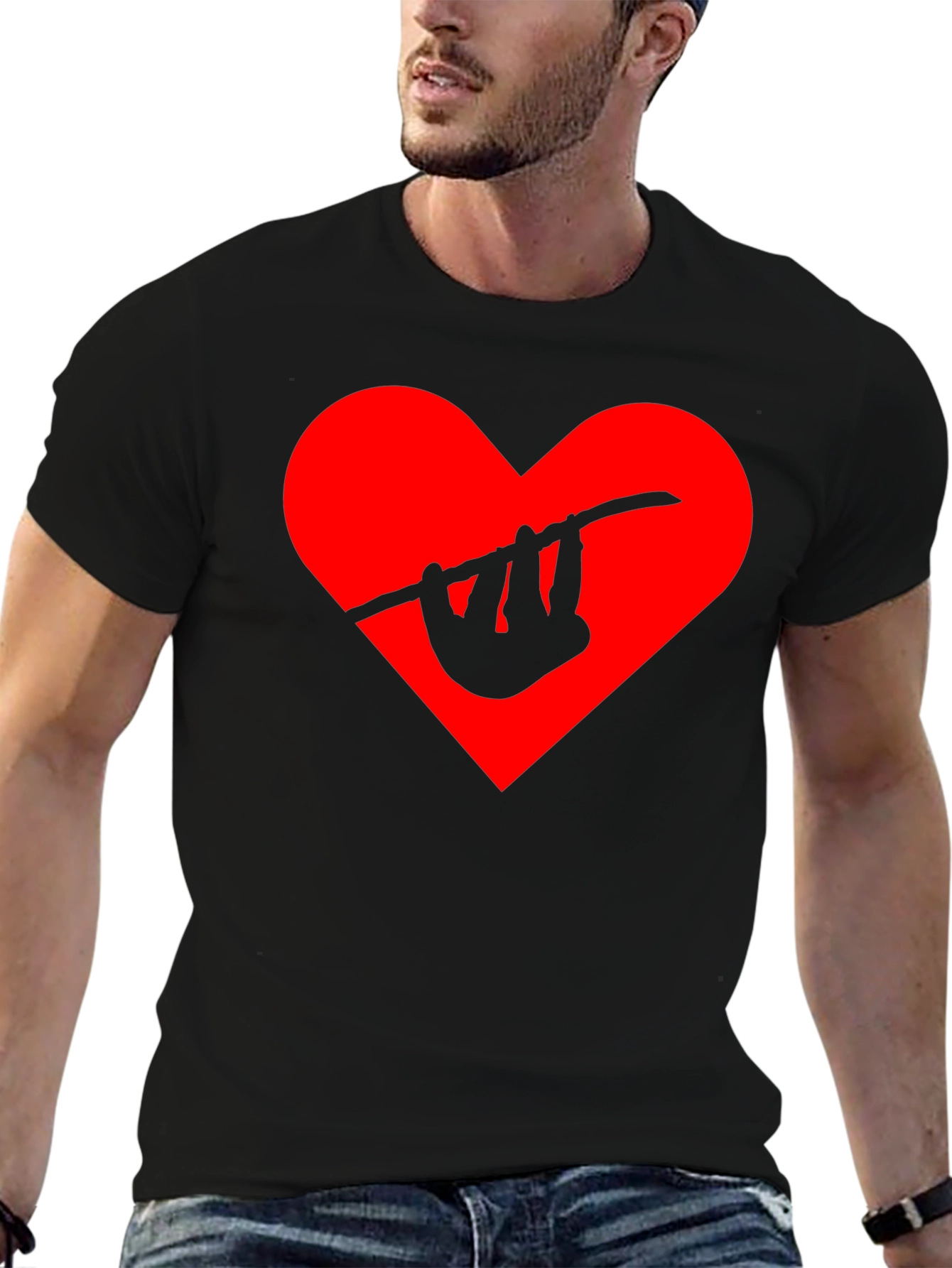 Sloth Heart Graphic Tee - Hang in There!