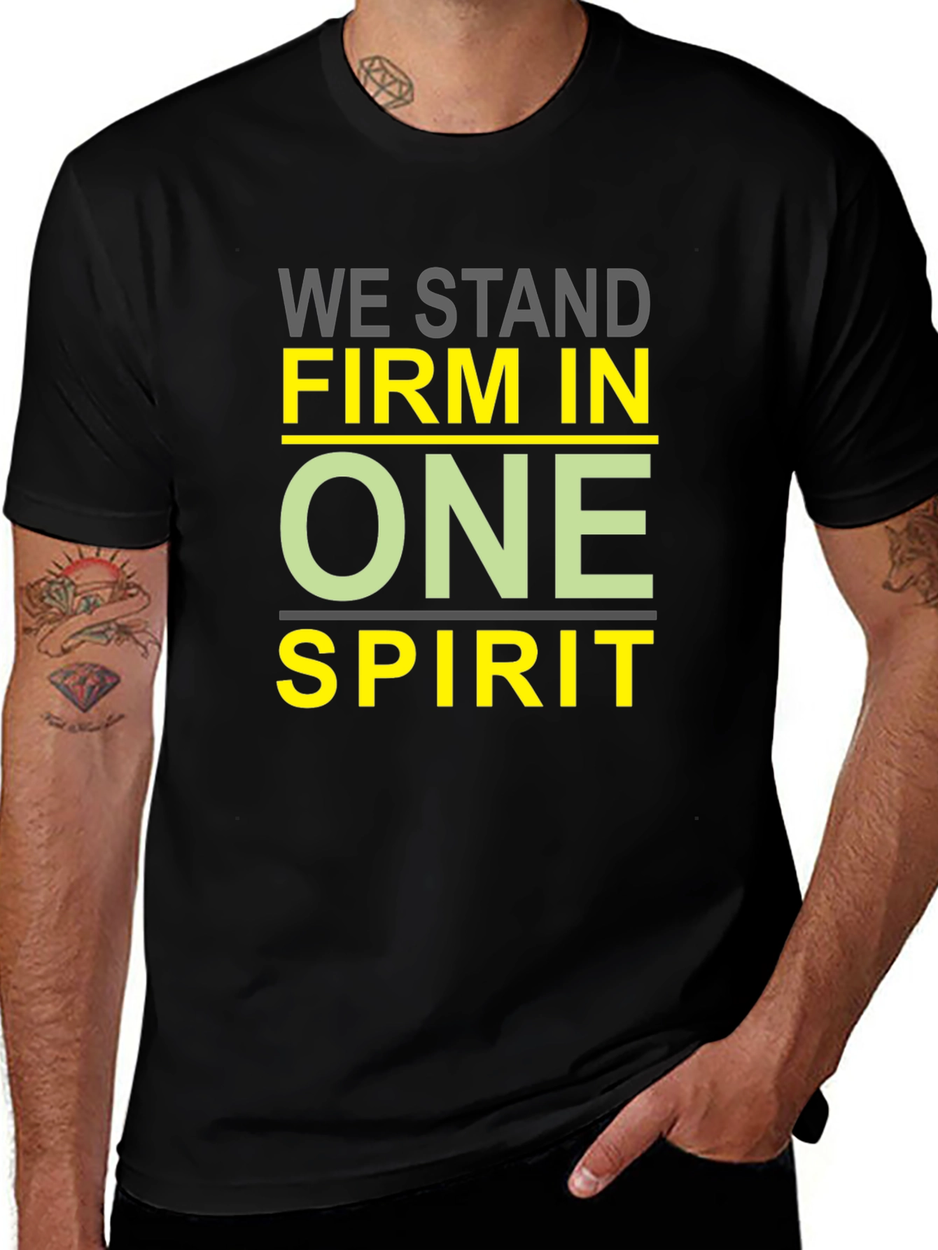 We Stand Firm In One Spirit Graphic Tee
