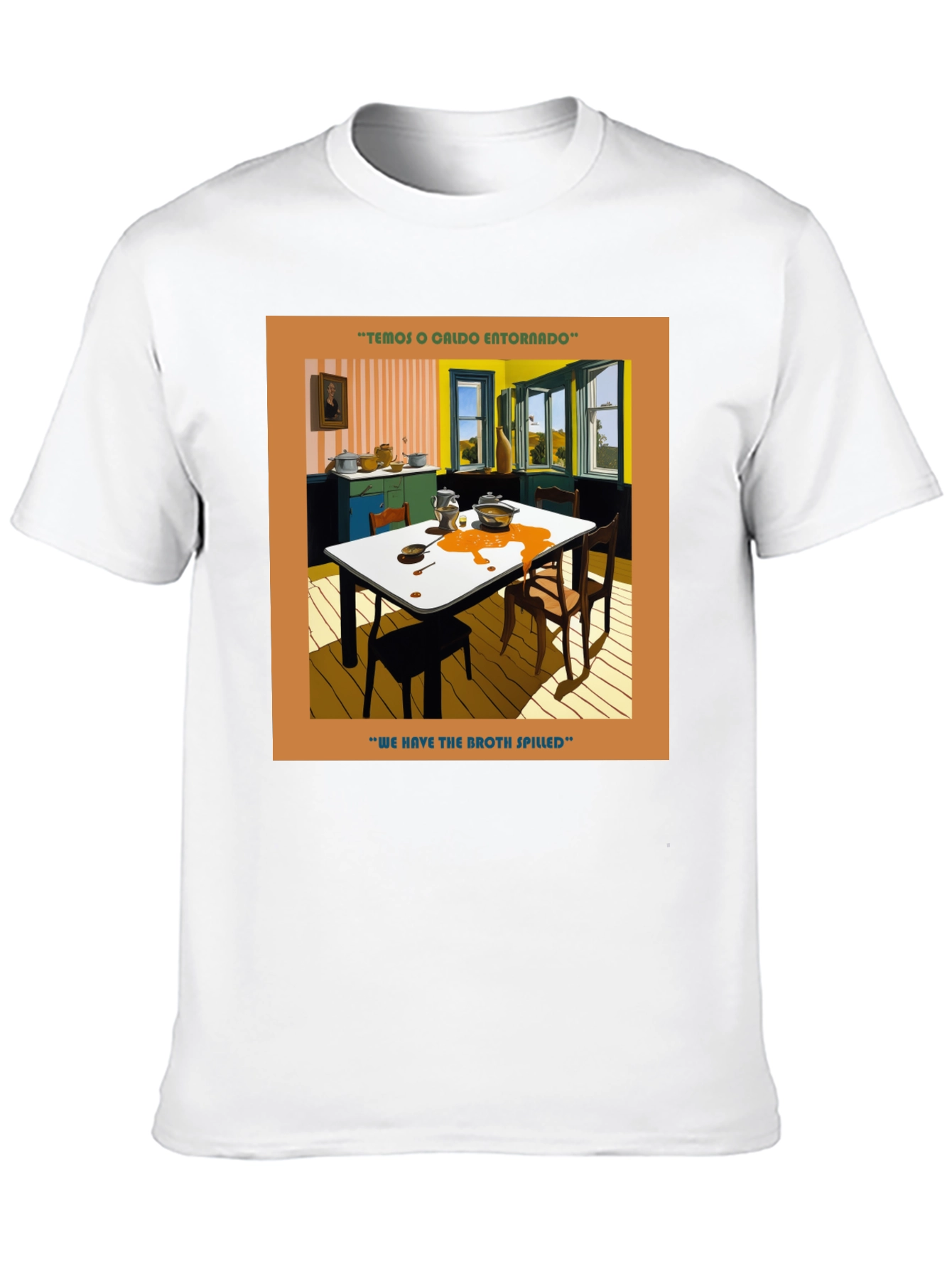Spilled Broth Art T-Shirt