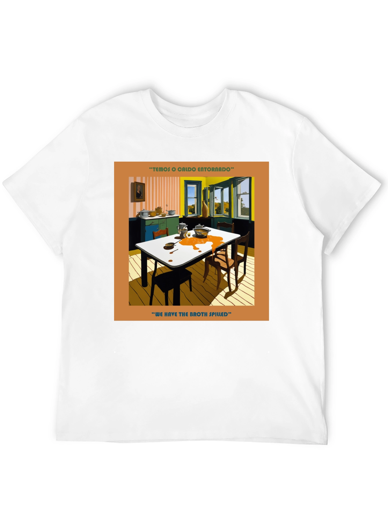 Spilled Broth Art T-Shirt
