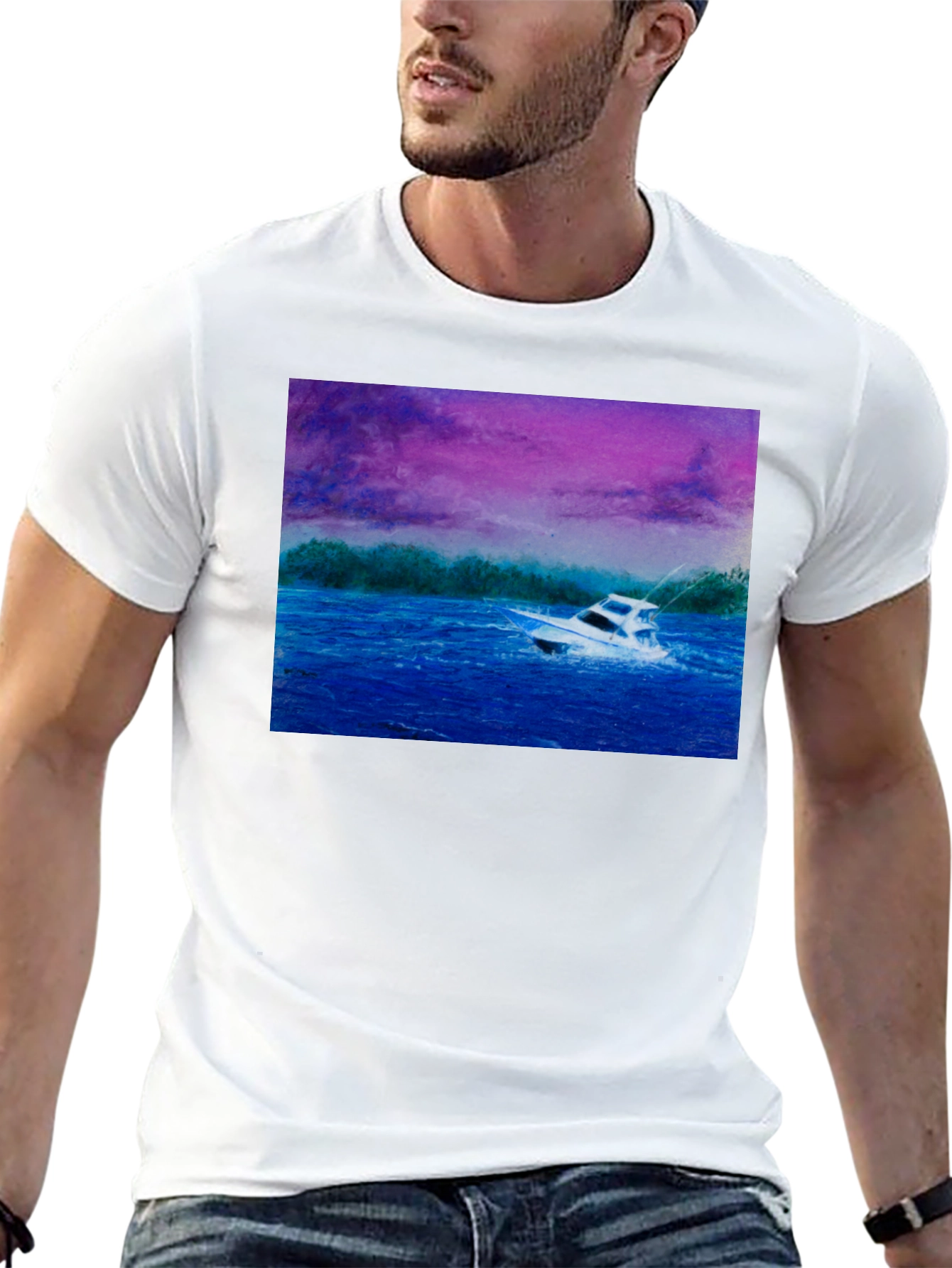 Boat Graphic Tee - Nautical Style