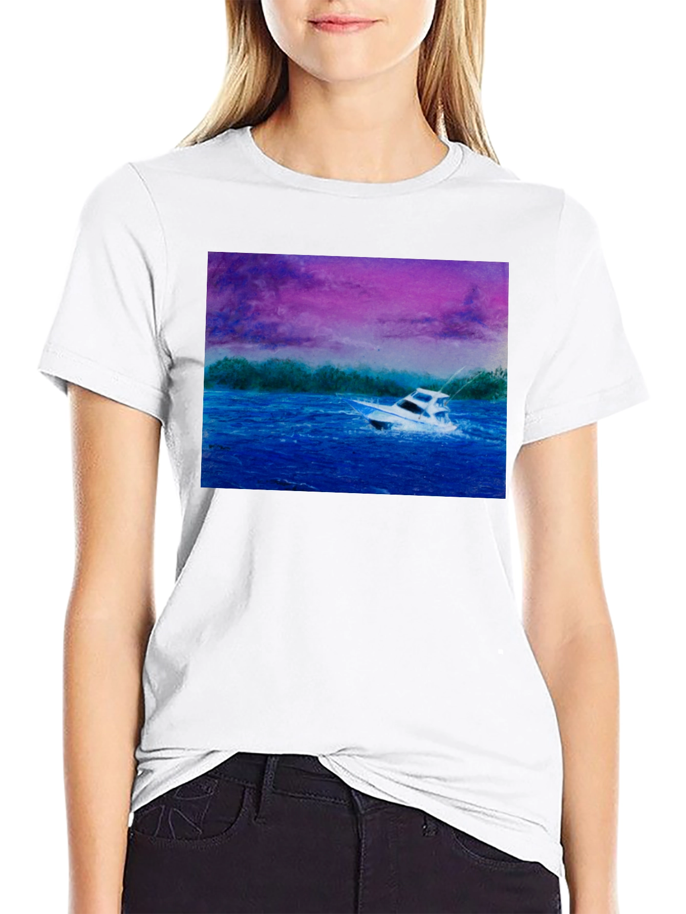 Boat Graphic Tee - Nautical Style