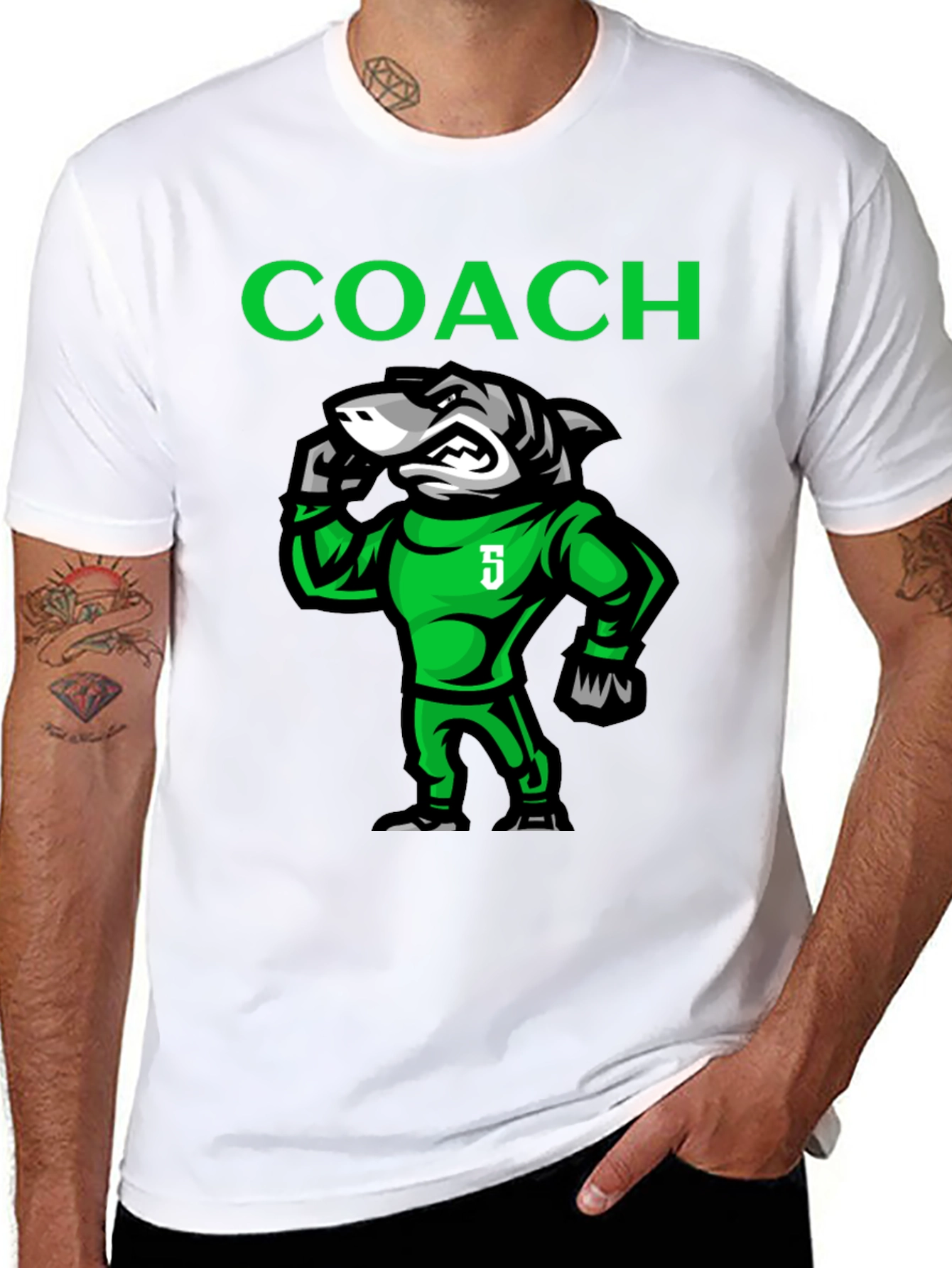 Coach Shark Graphic Tee - Cool Sportswear
