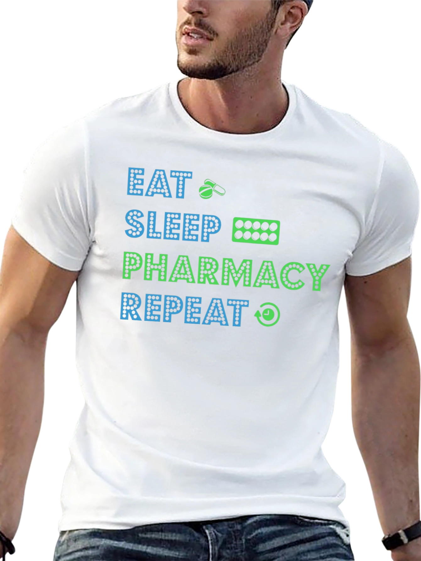 Eat Sleep Pharmacy Repeat T-Shirt
