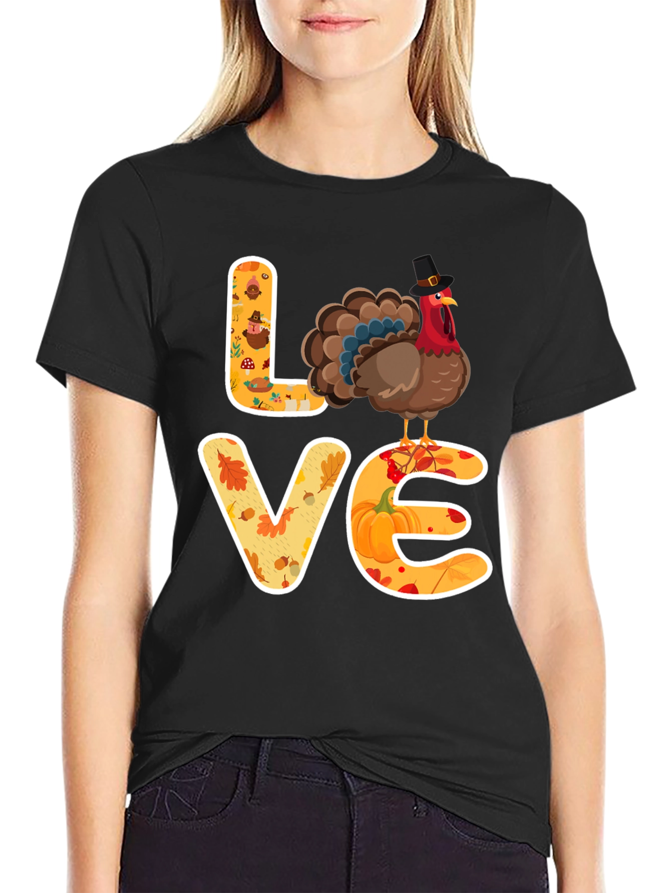 Thanksgiving Love Turkey T-Shirt