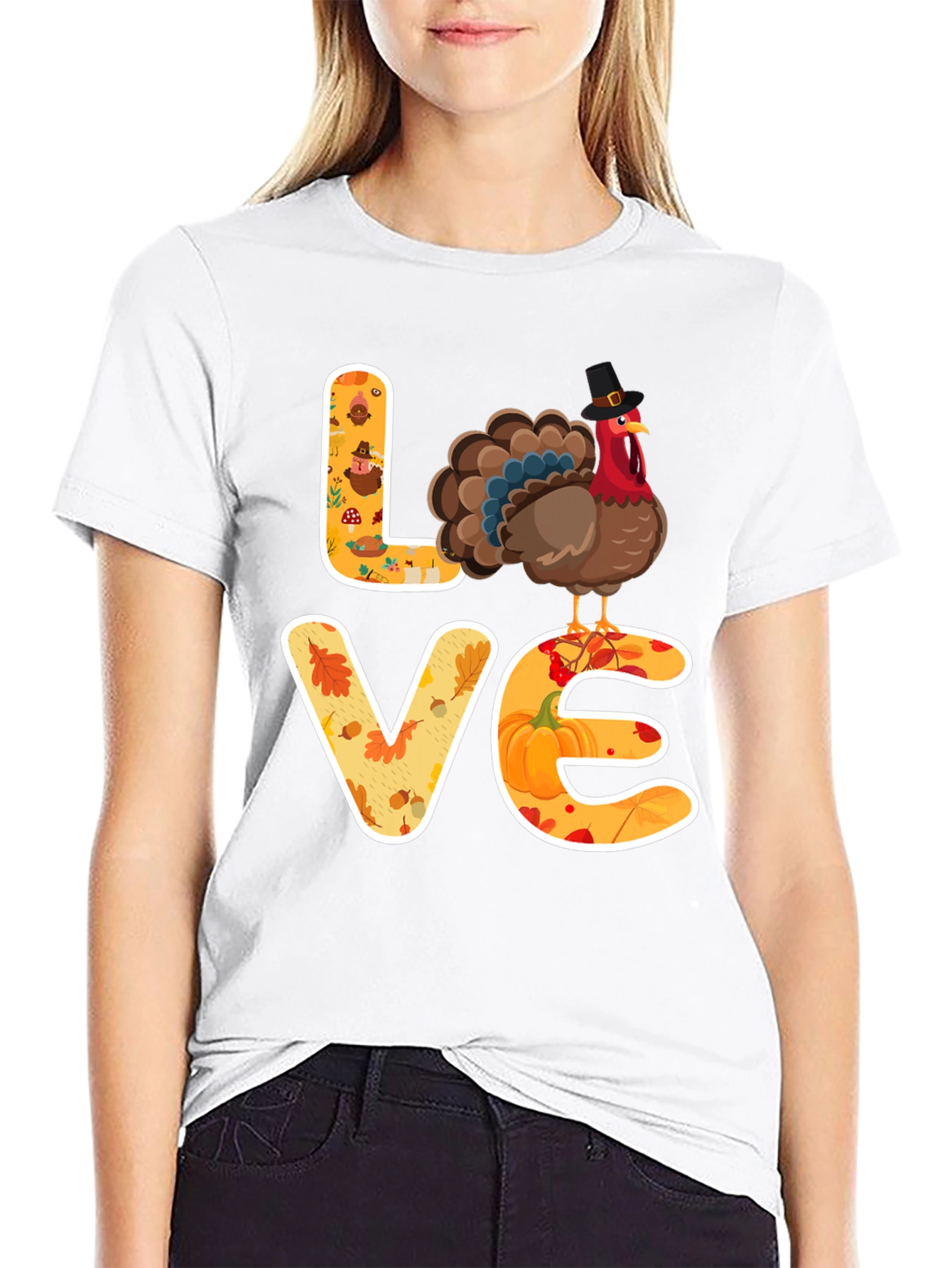 Thanksgiving Love Turkey T-Shirt