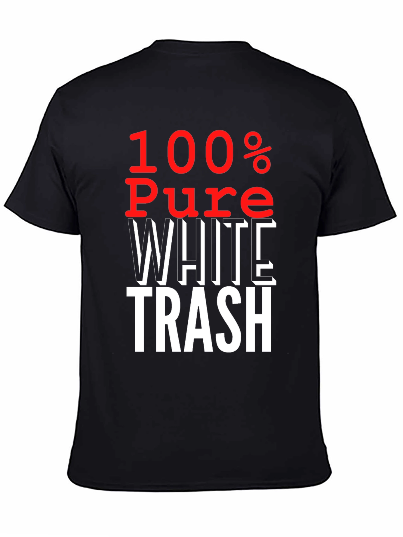 100% Pure White Trash Graphic Tee