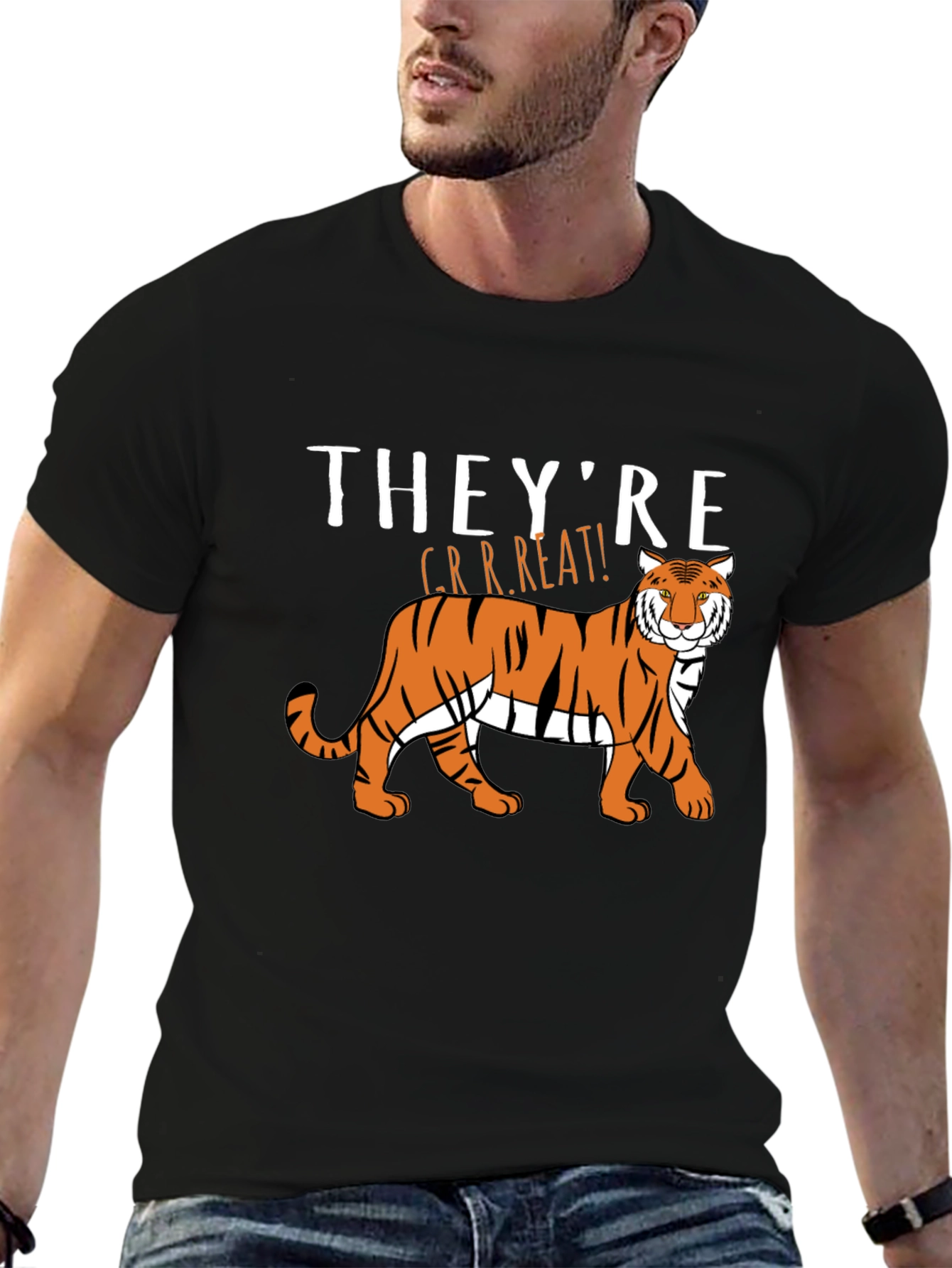 Theyre GRRREAT! Tiger Graphic T-Shirt