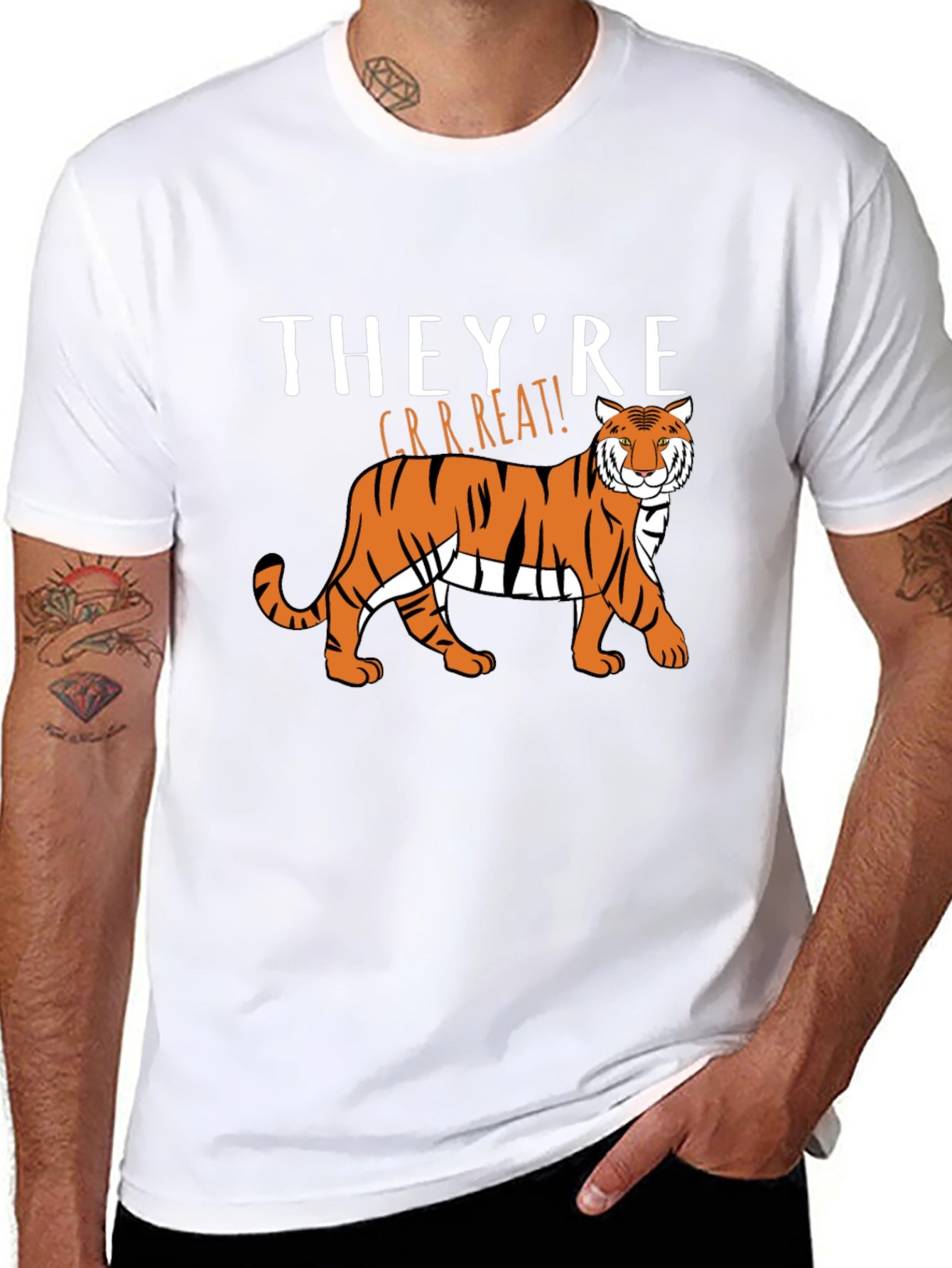 Theyre GRRREAT! Tiger Graphic T-Shirt