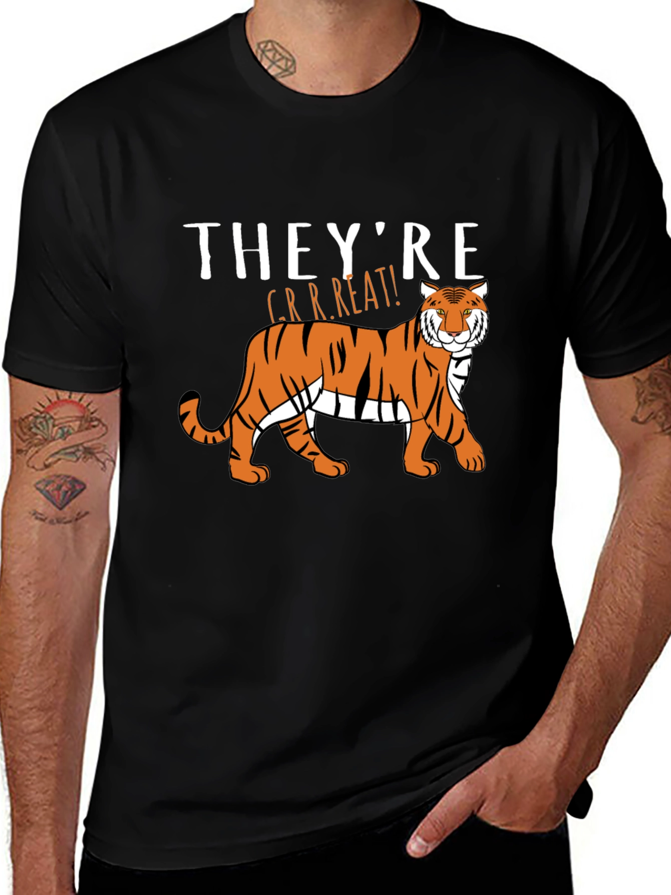 Theyre GRRREAT! Tiger Graphic T-Shirt