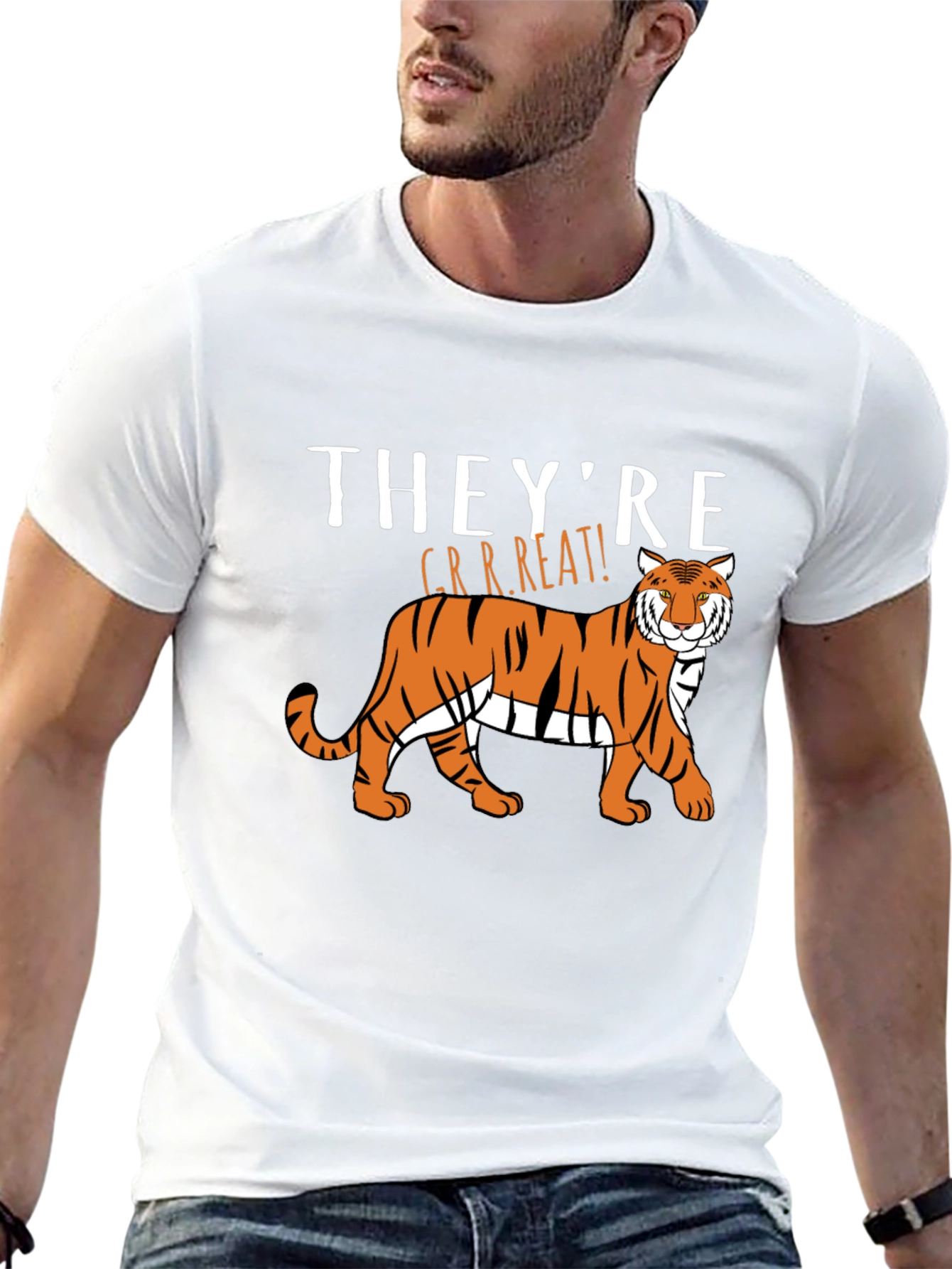 Theyre GRRREAT! Tiger Graphic T-Shirt