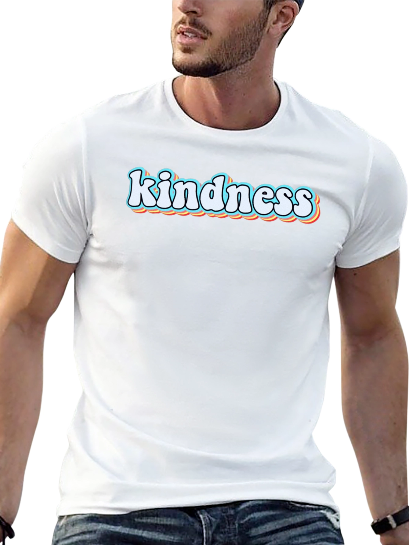Kindness Graphic Tee - Black Short Sleeve T-Shirt