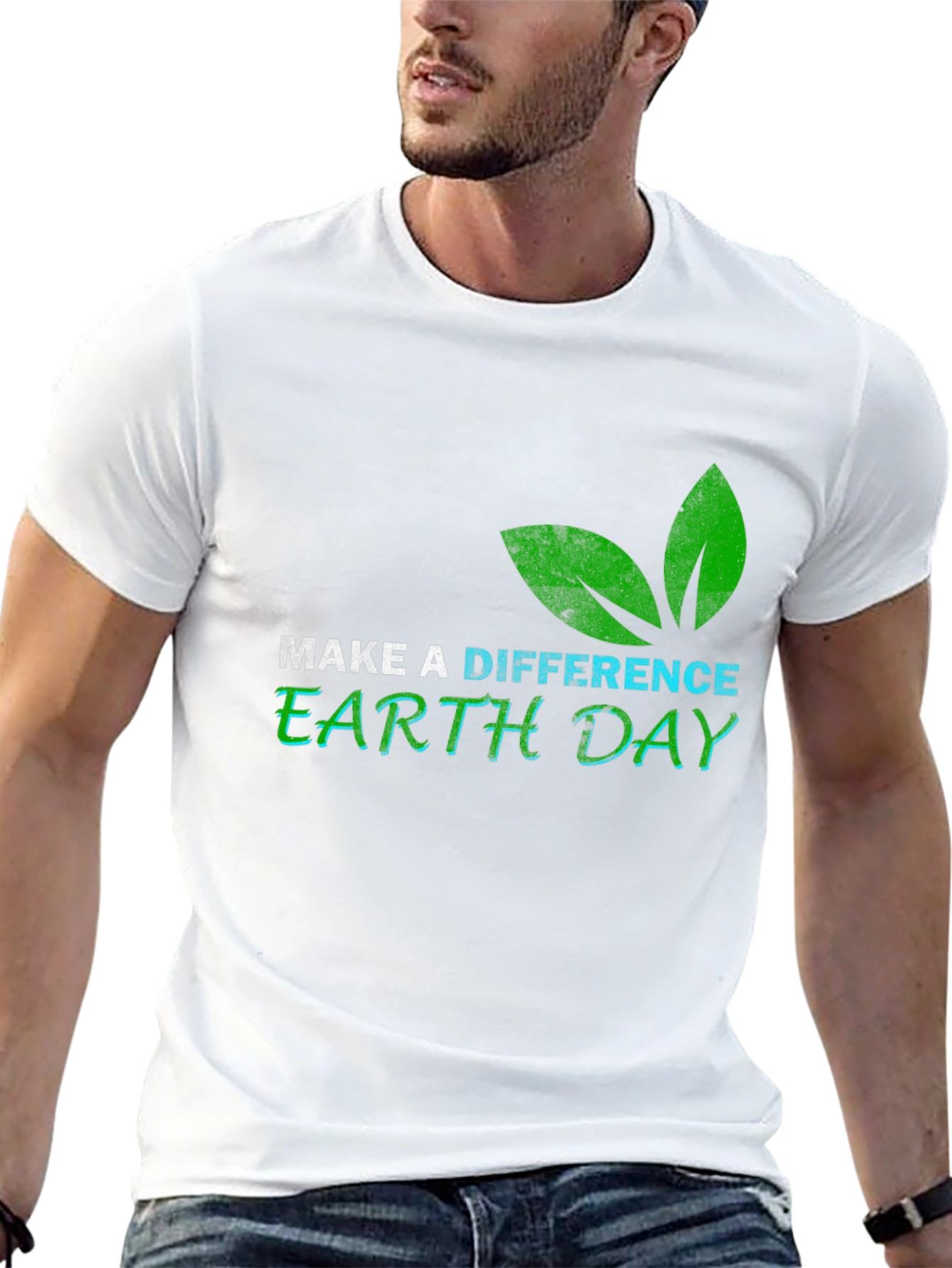 Earth Day Graphic Tee - Make A Difference T-Shirt