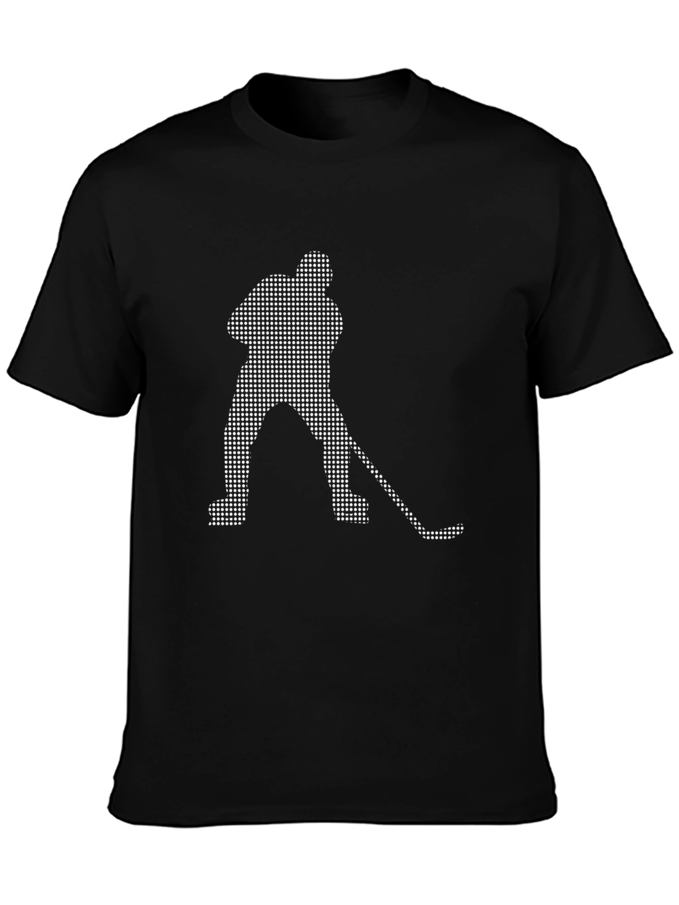 Hockey Player Dot Art Graphic T-Shirt
