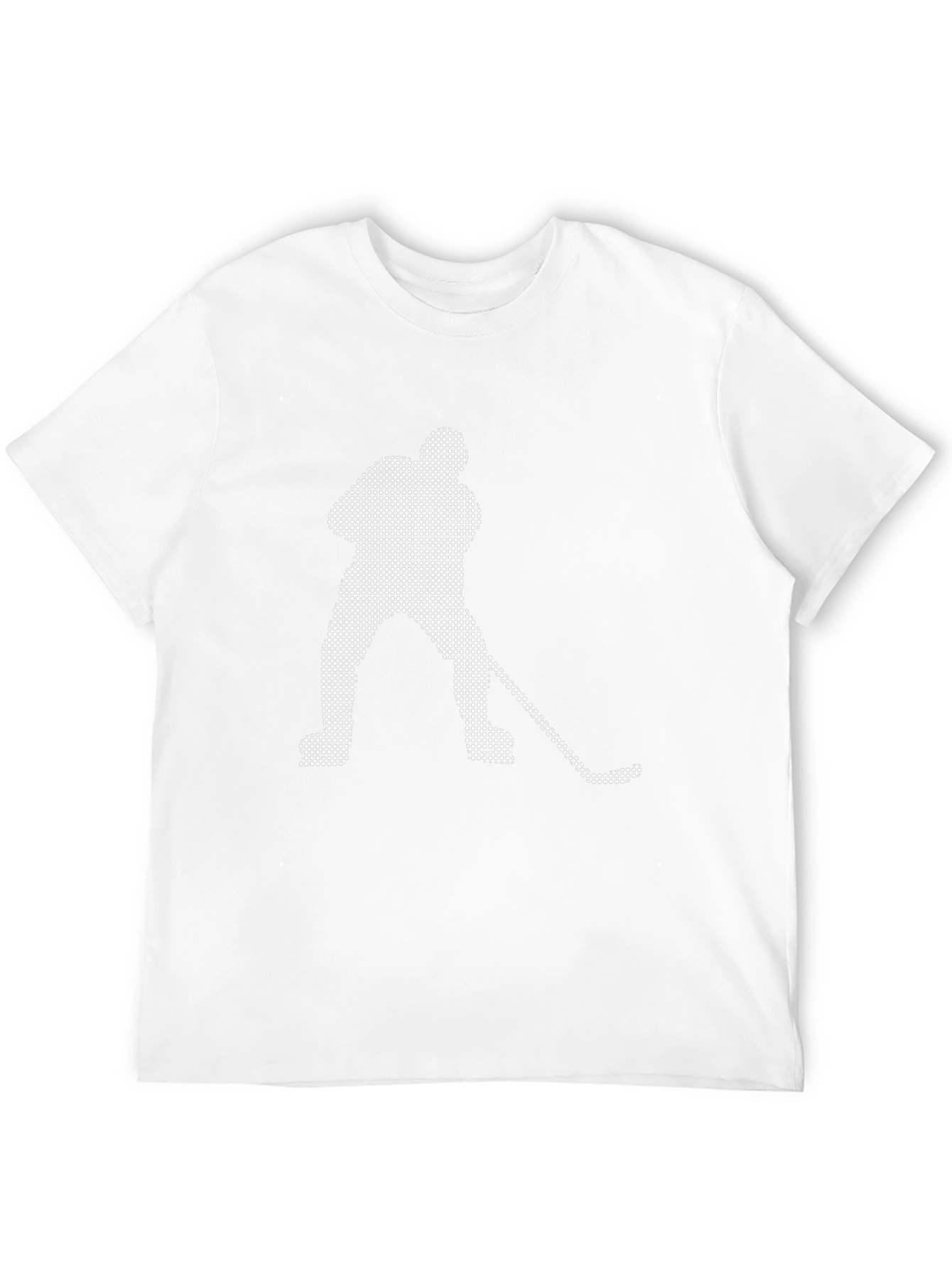 Hockey Player Dot Art Graphic T-Shirt