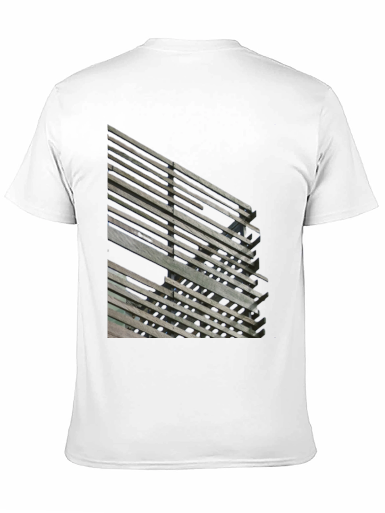 Abstract Slatted Design T-Shirt