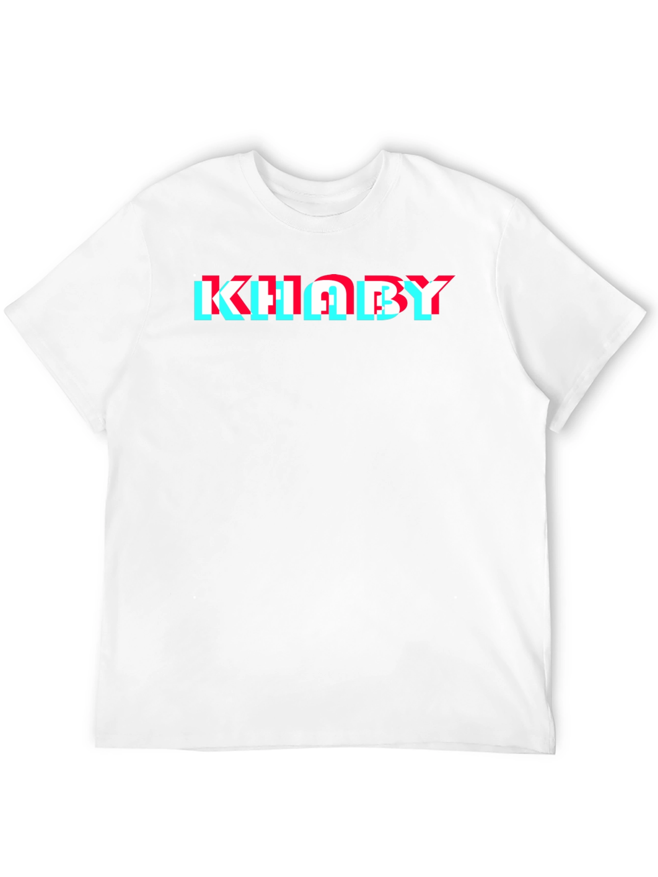 Khaby Glitch Graphic Tee - Black Cotton T-Shirt