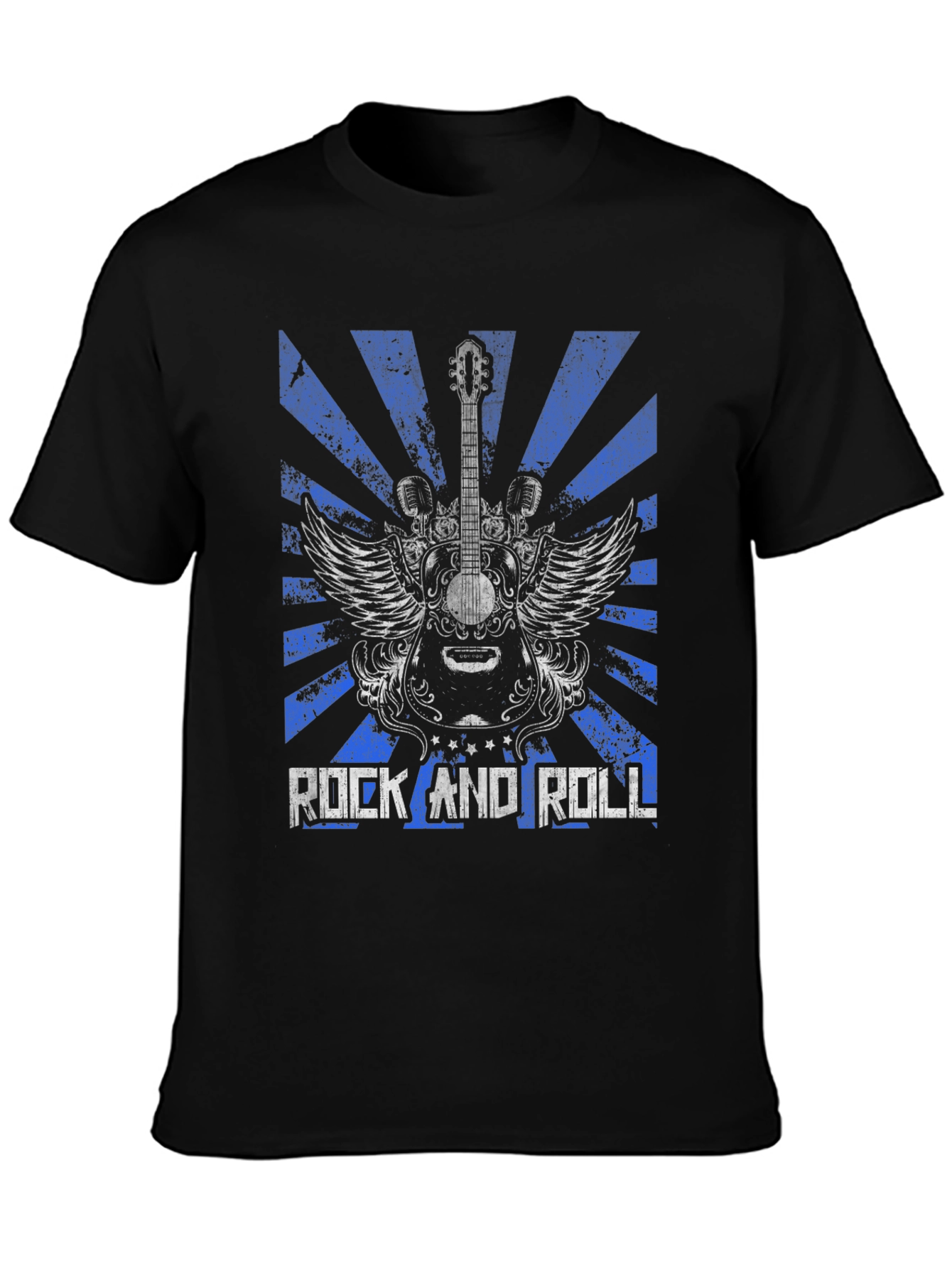 Rock and Roll Guitar Graphic Tee