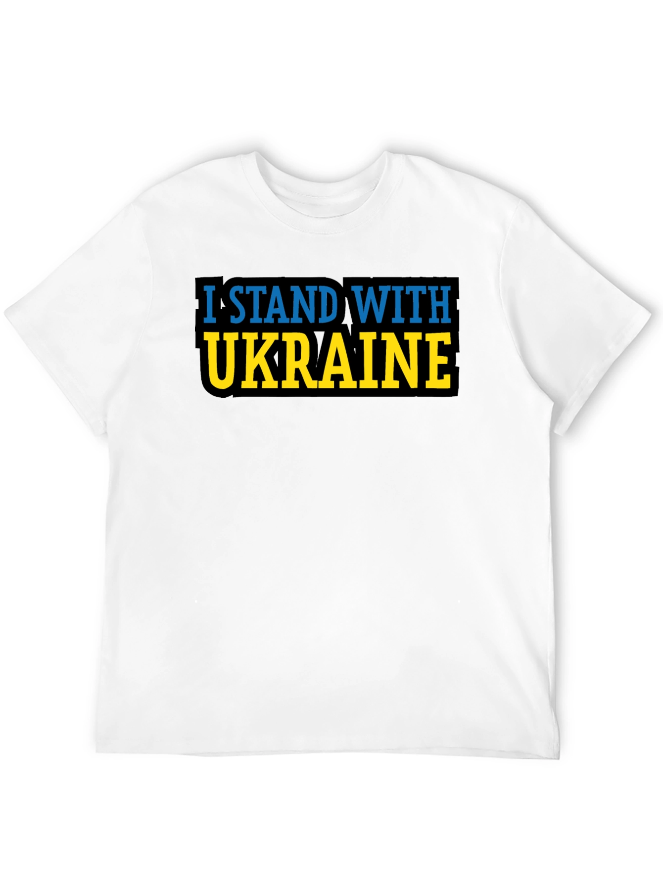 I Stand With Ukraine T-Shirt - Black