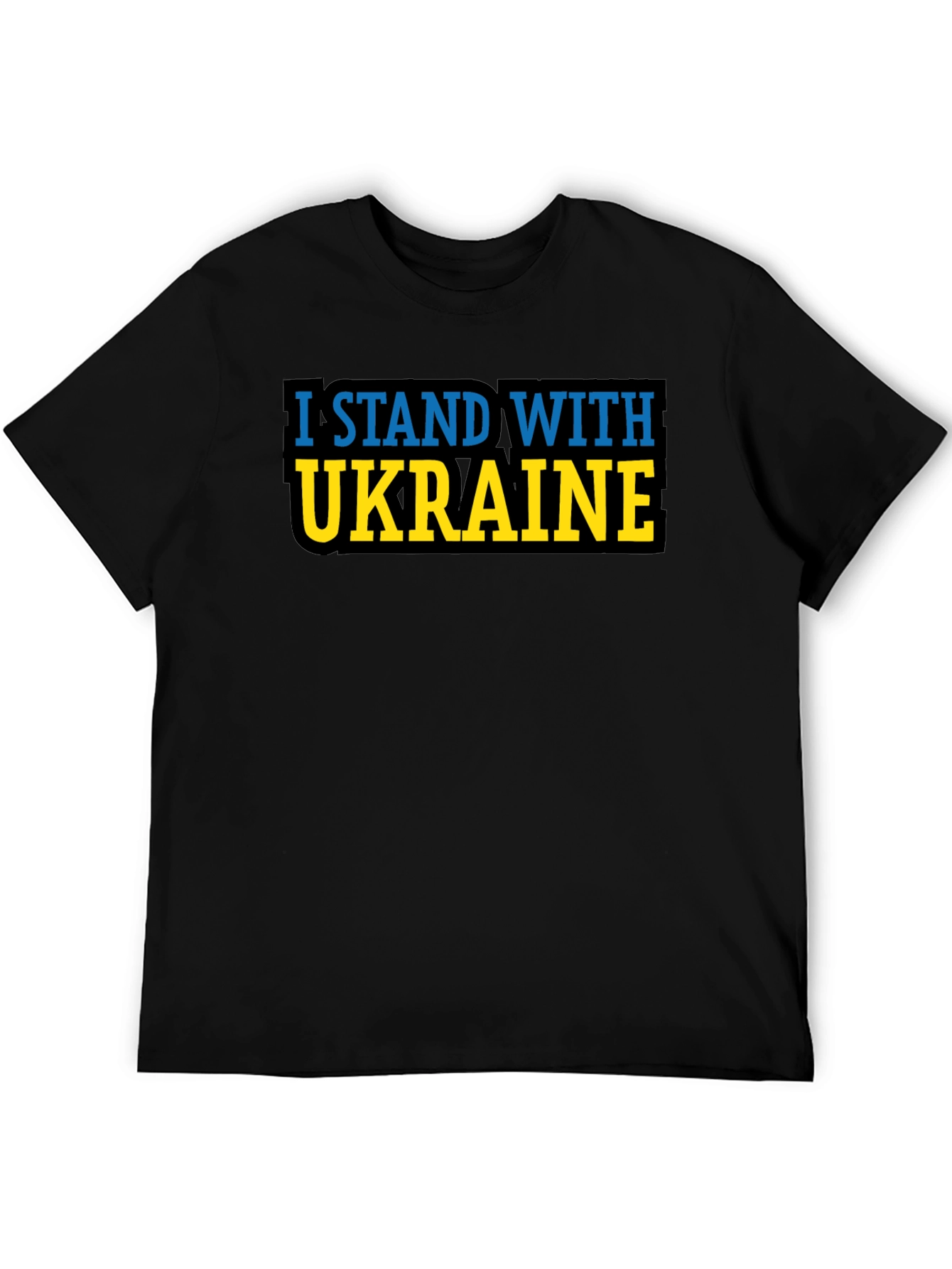 I Stand With Ukraine T-Shirt - Black