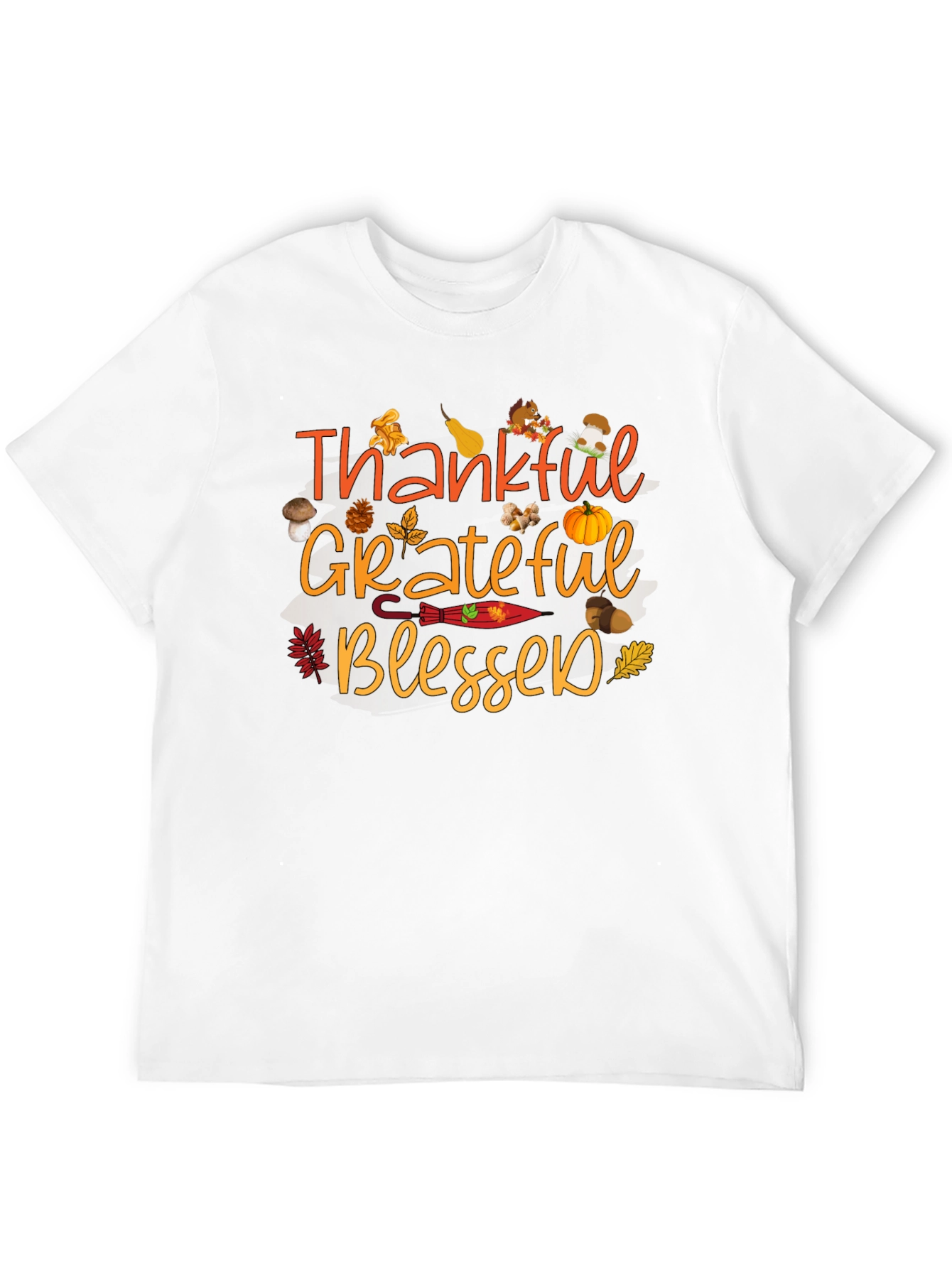Thankful Grateful Blessed Fall T-Shirt