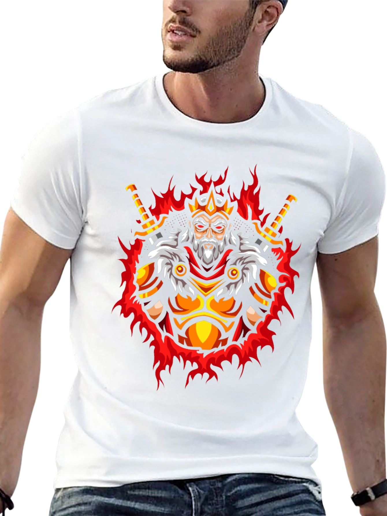 King Warrior Graphic Tee - Mens Black T-Shirt