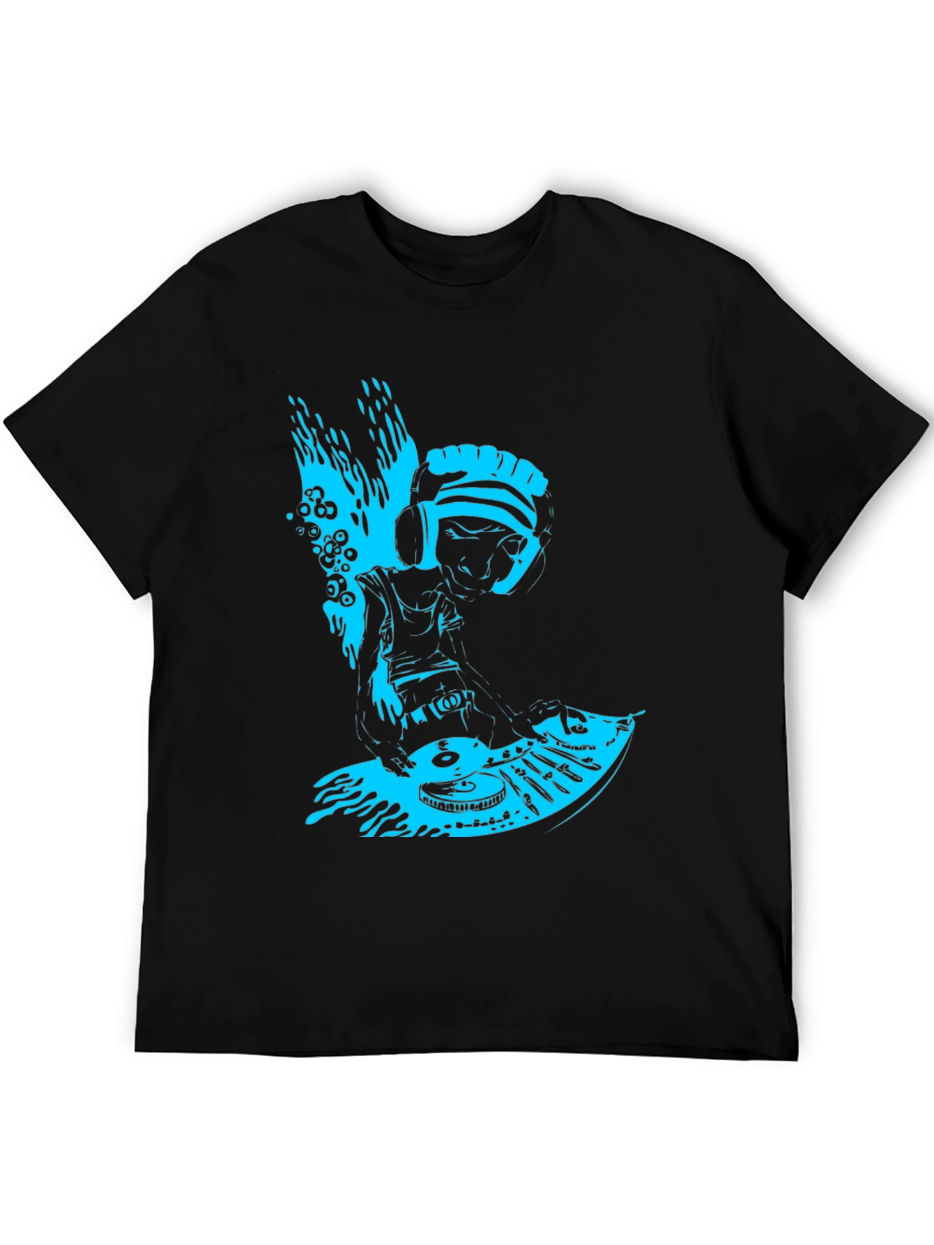 DJ Turntable Graphic T-Shirt - Cool Music Lover Tee