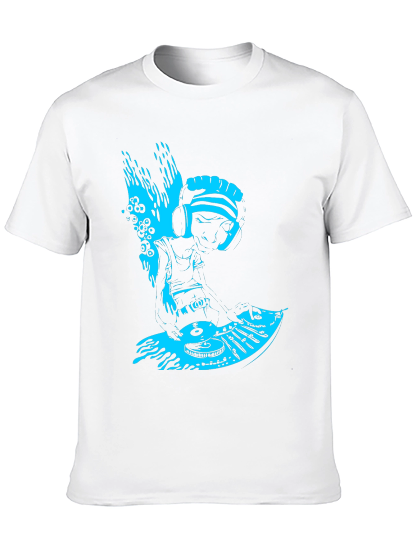 DJ Turntable Graphic T-Shirt - Cool Music Lover Tee