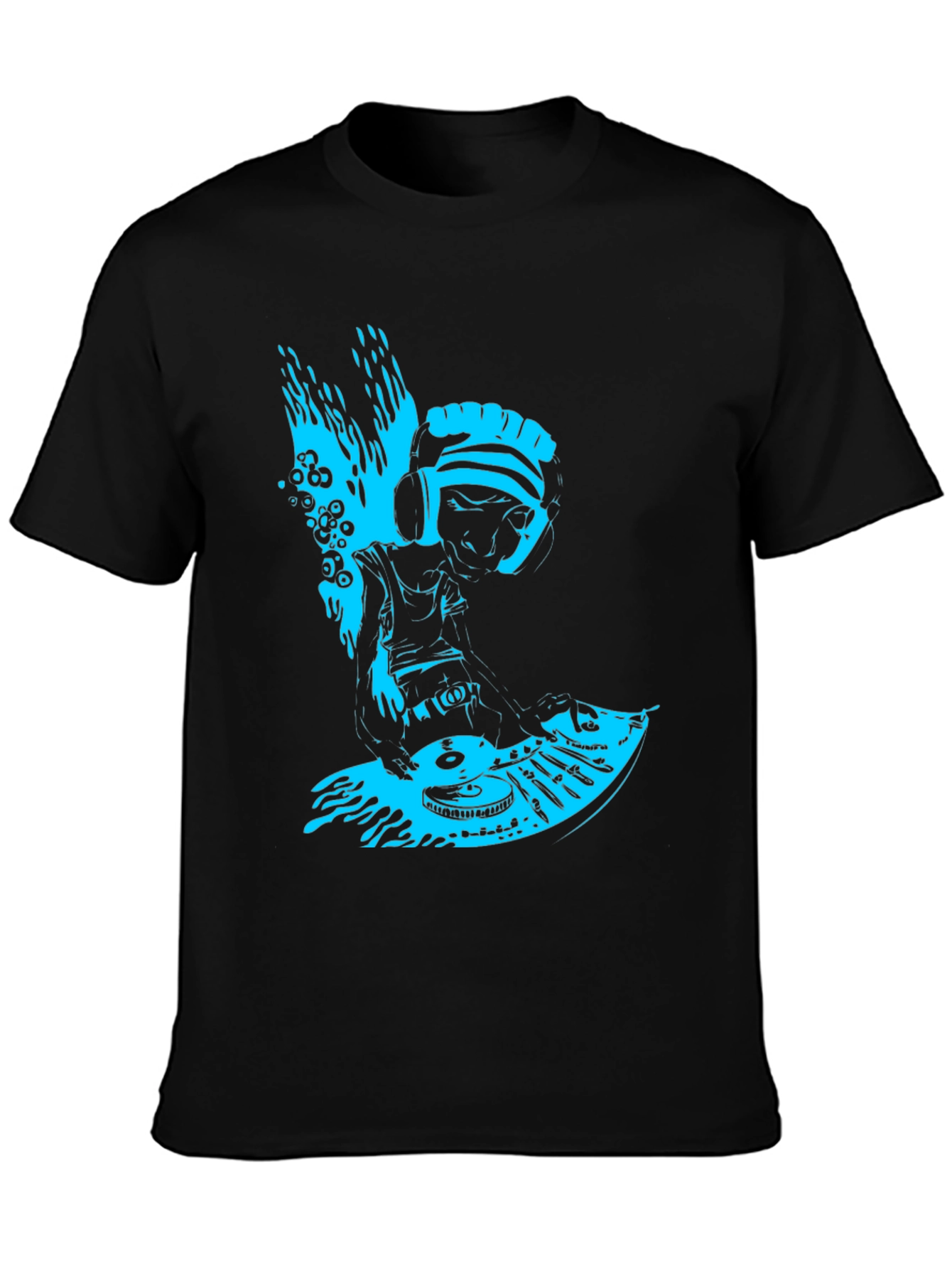DJ Turntable Graphic T-Shirt - Cool Music Lover Tee