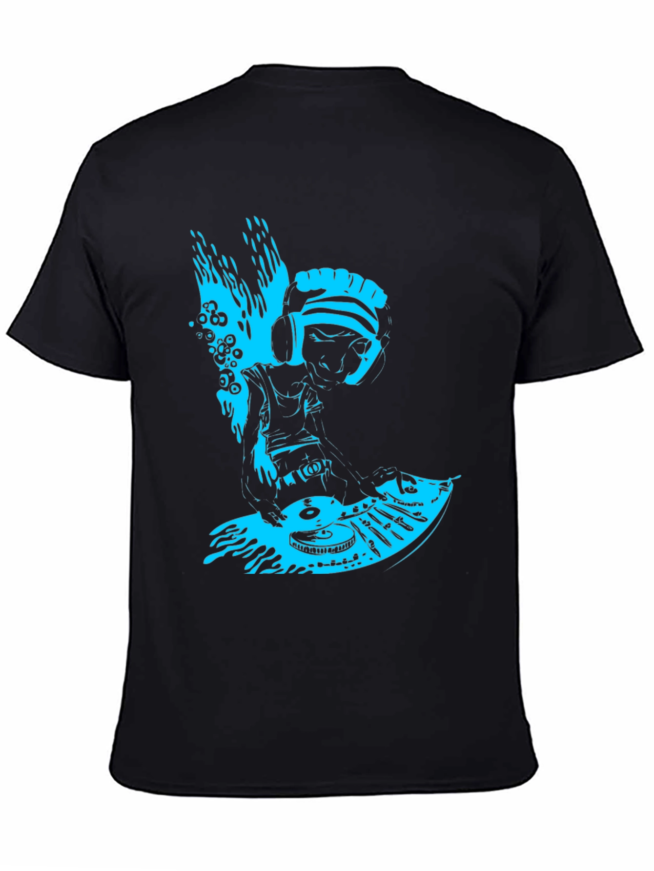 DJ Turntable Graphic T-Shirt - Cool Music Lover Tee