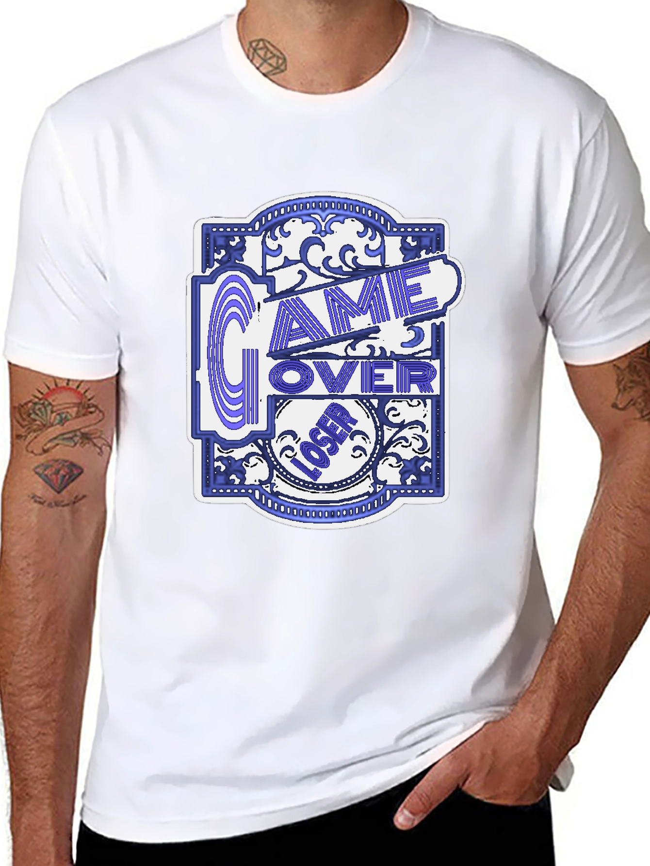 Game Over Loser Graphic T-Shirt - Classic Gamer Tee