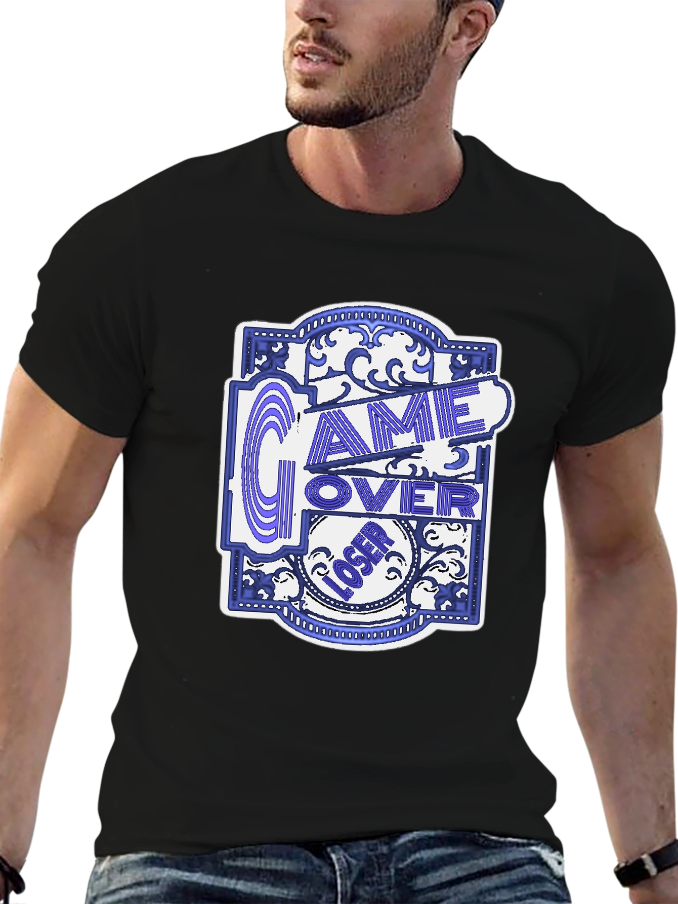 Game Over Loser Graphic T-Shirt - Classic Gamer Tee