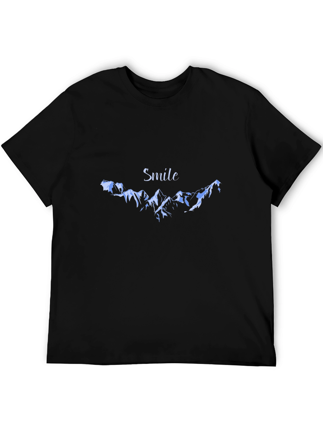 Smile Mountain Black T-Shirt