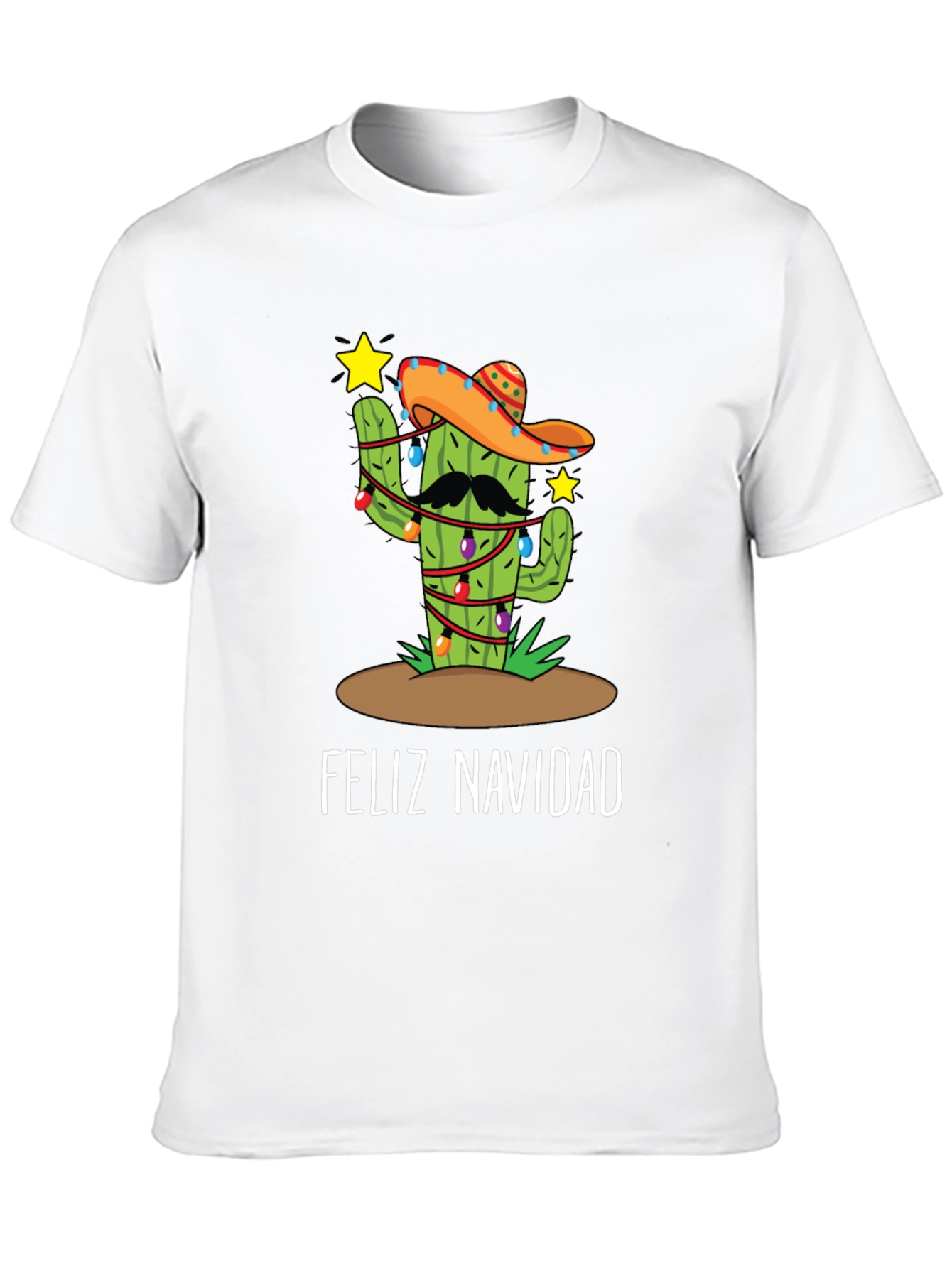 Feliz Navidad Cactus Christmas T-Shirt