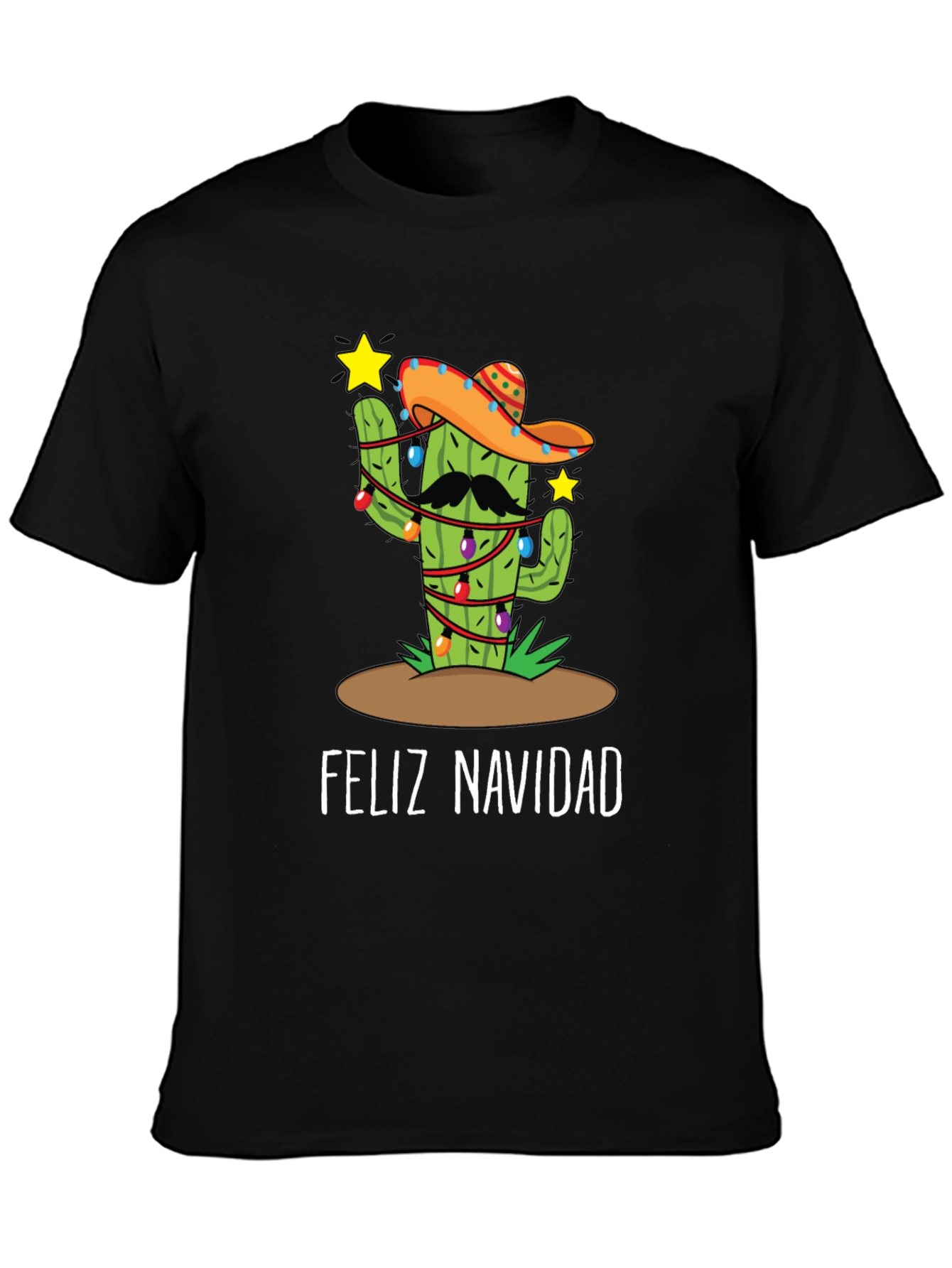 Feliz Navidad Cactus Christmas T-Shirt