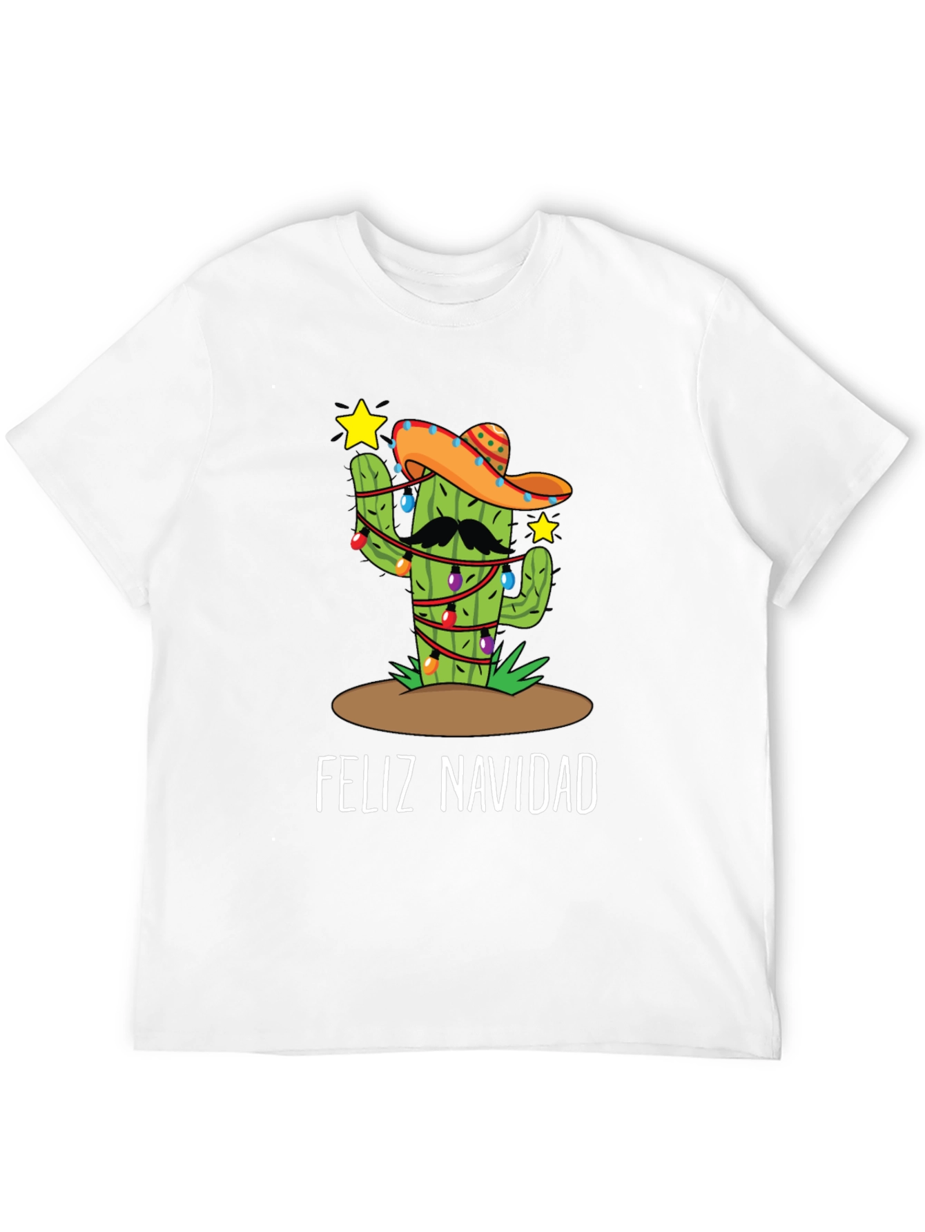 Feliz Navidad Cactus Christmas T-Shirt