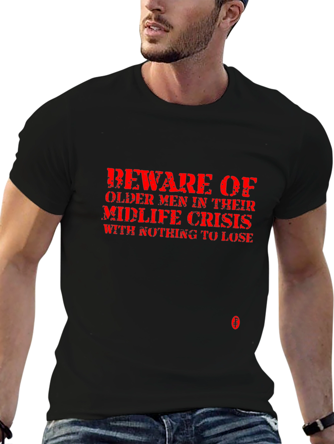 Beware Midlife Crisis Tee - Funny Graphic T-Shirt