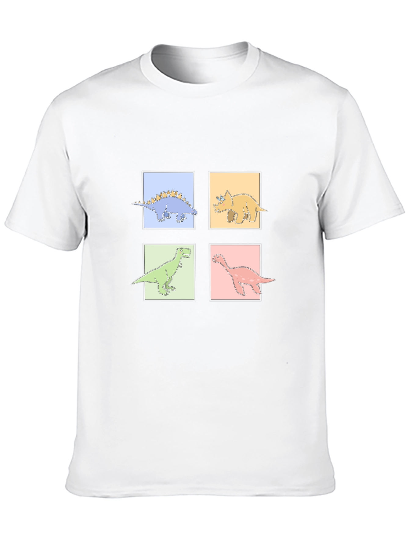 Dinosaur Square Graphic T-Shirt