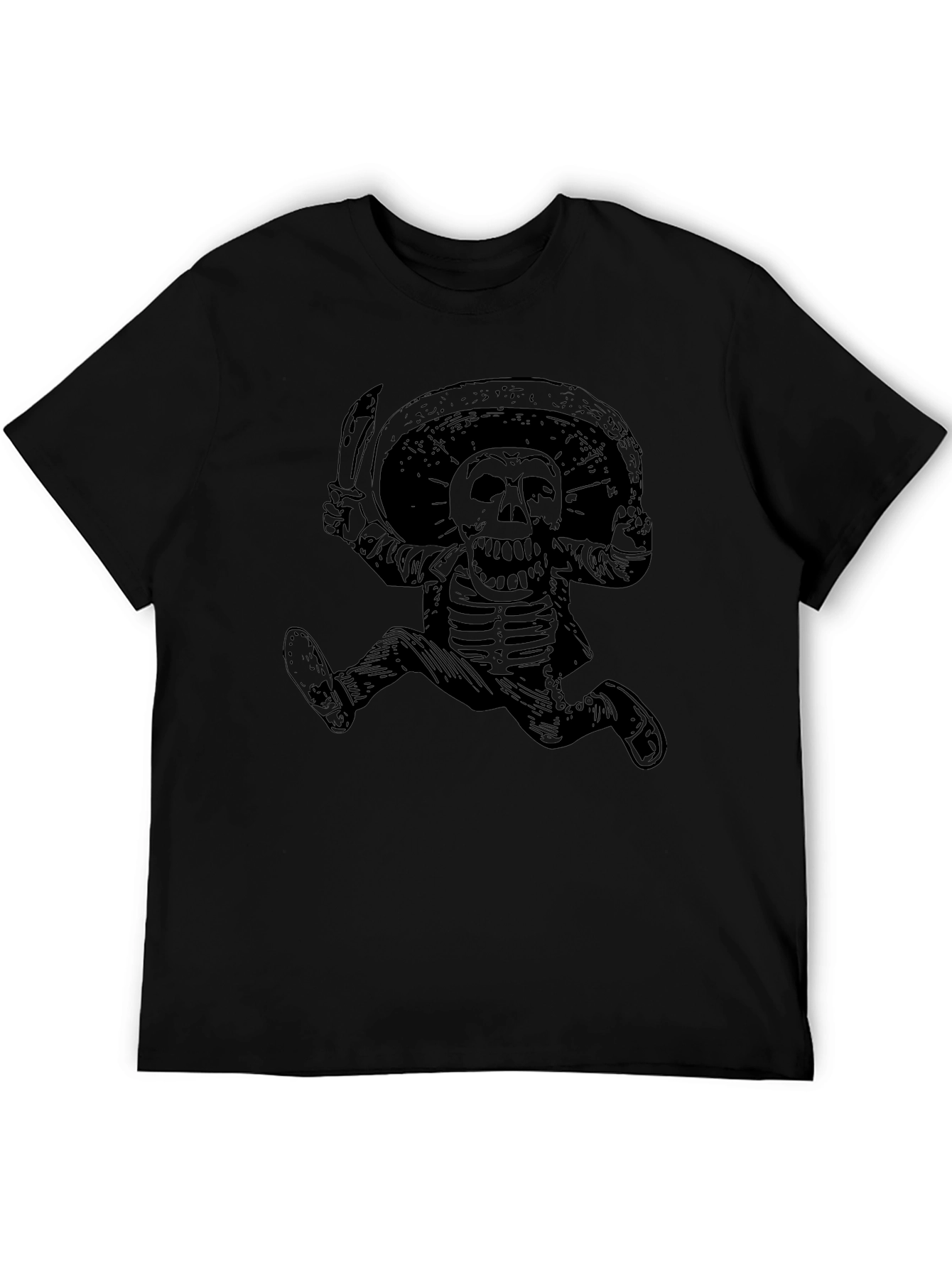Skeleton Mariachi T-Shirt - Black Cotton Tee