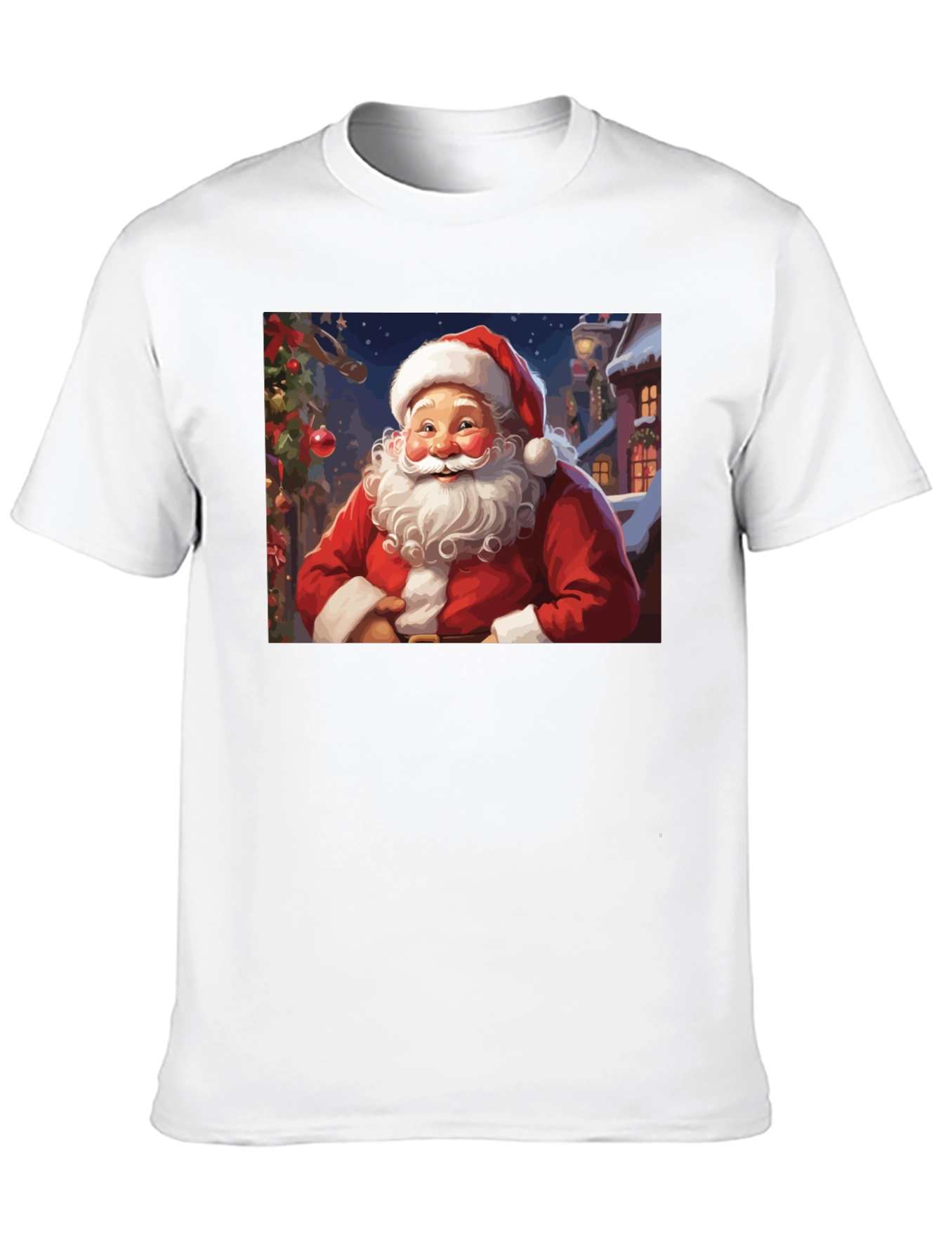 Santa Claus Holiday Graphic T-Shirt