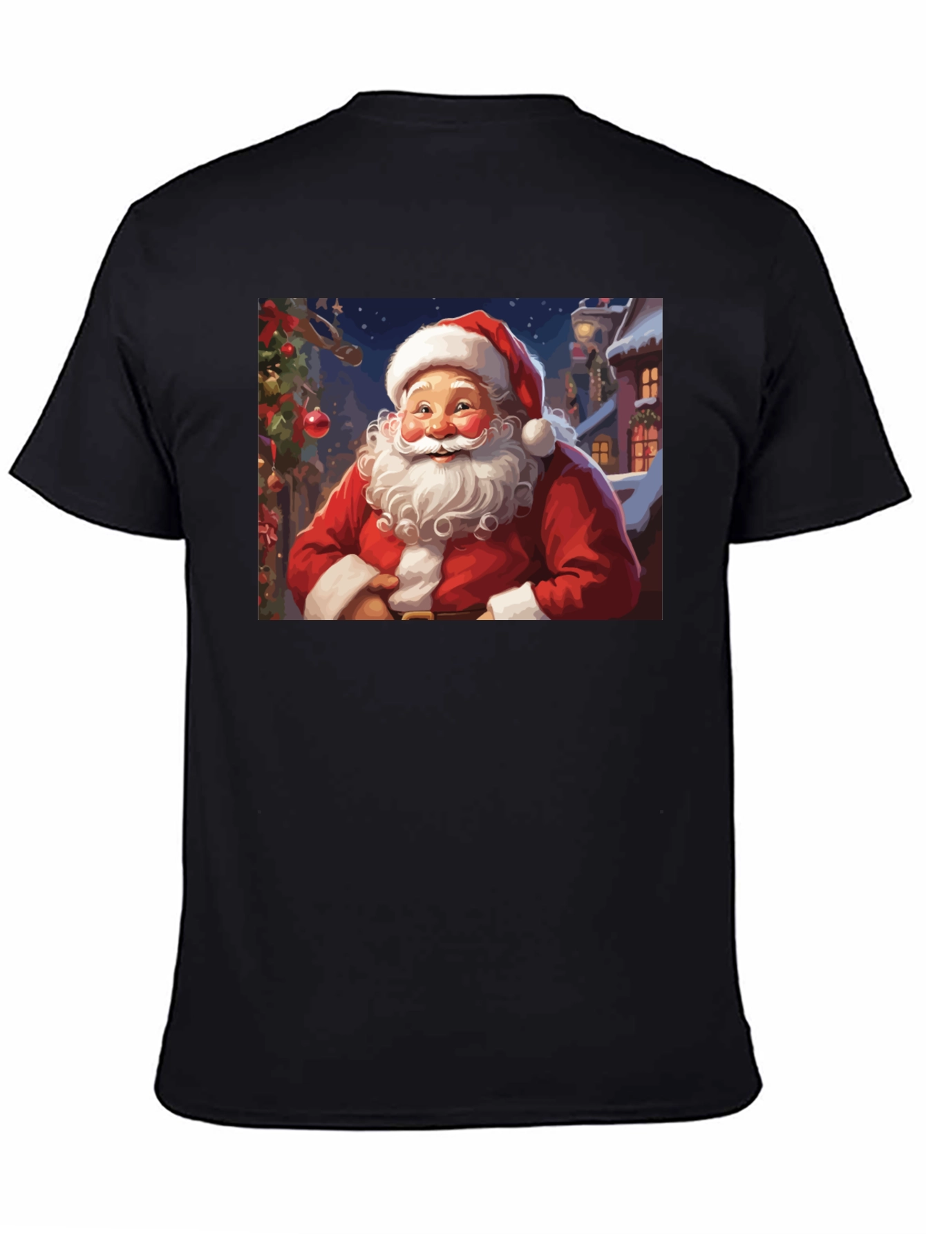 Santa Claus Holiday Graphic T-Shirt