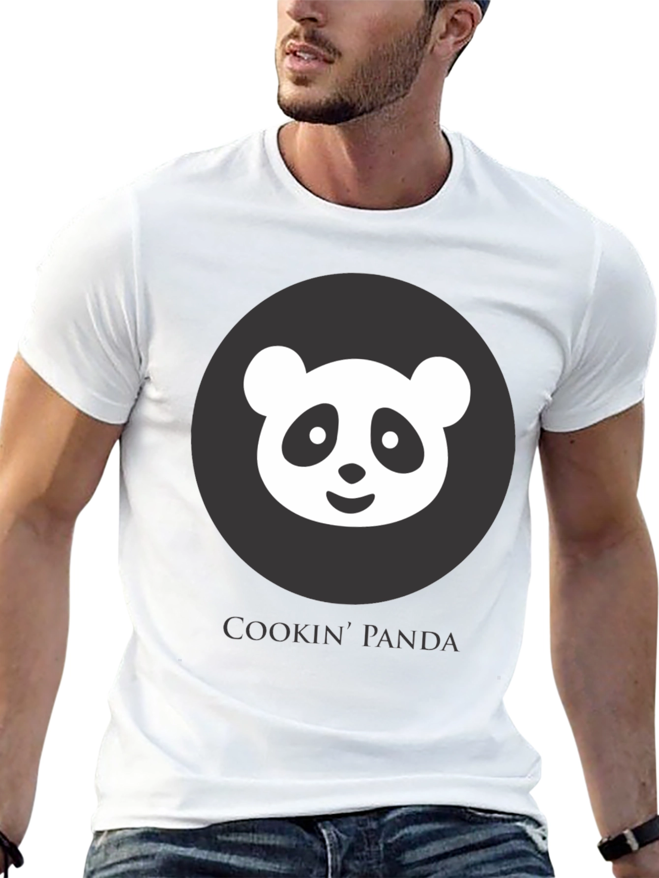 Cookin Panda Black Graphic T-Shirt