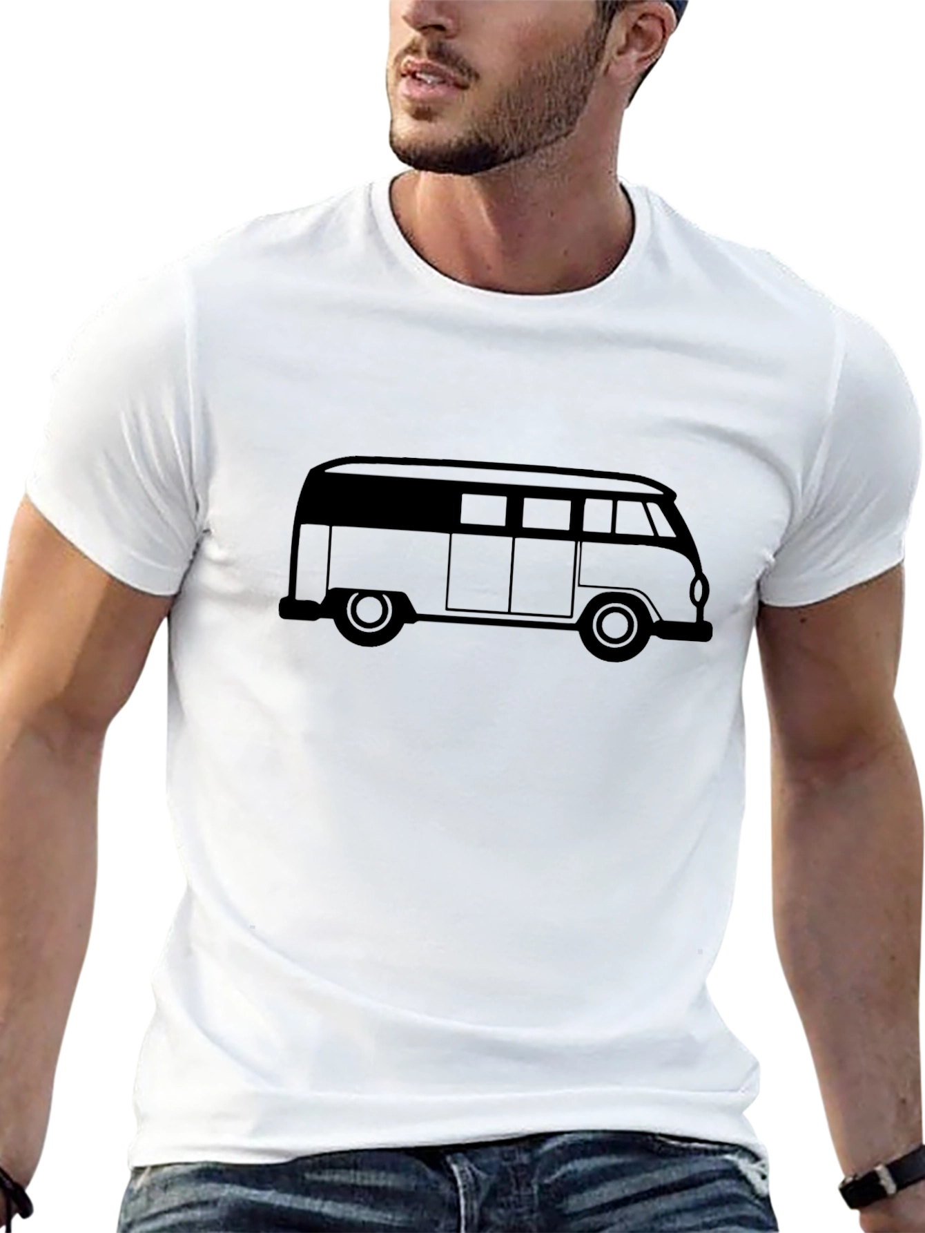 Retro Bus Graphic Tee - Cool & Casual Style