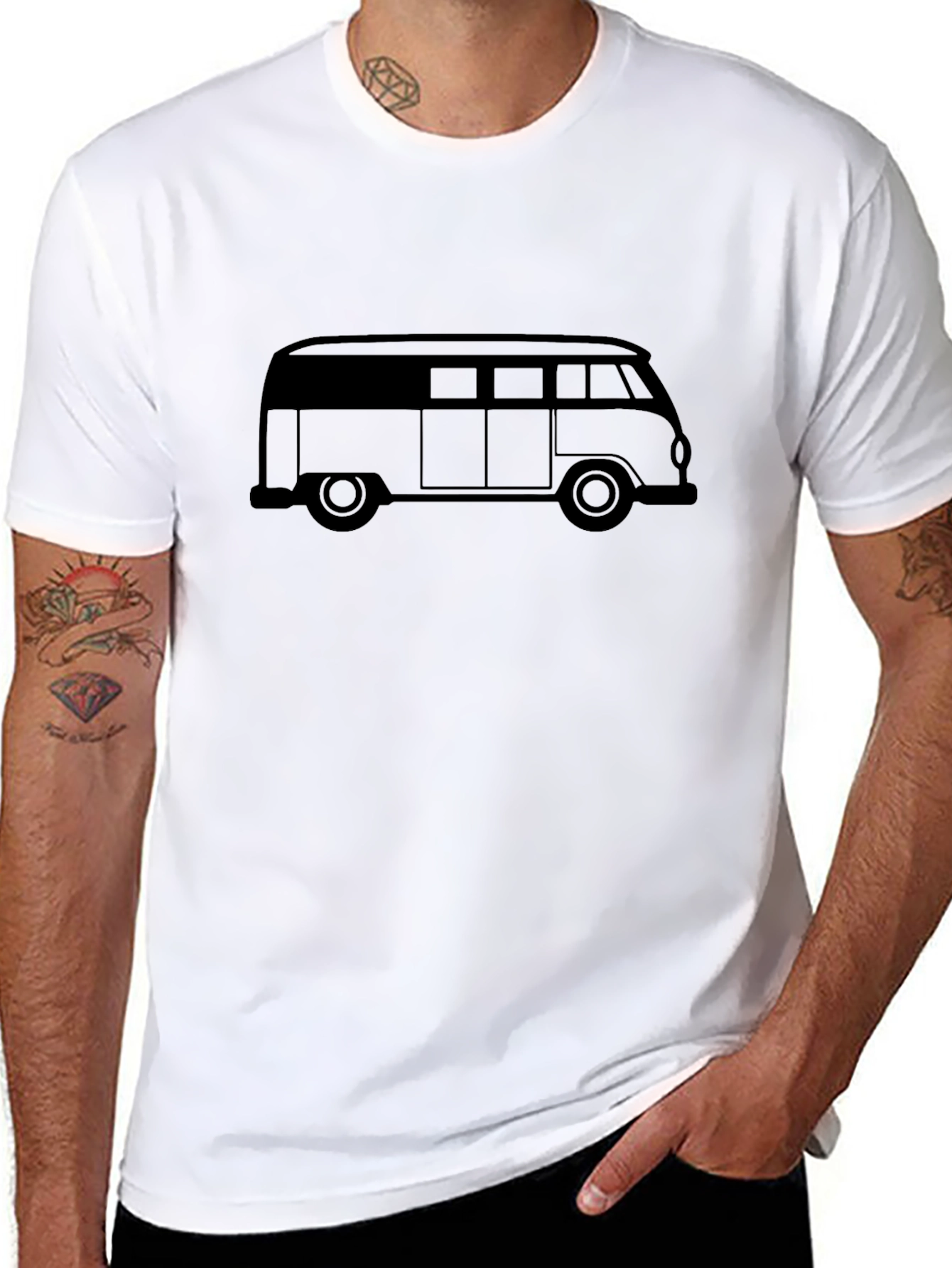 Retro Bus Graphic Tee - Cool & Casual Style